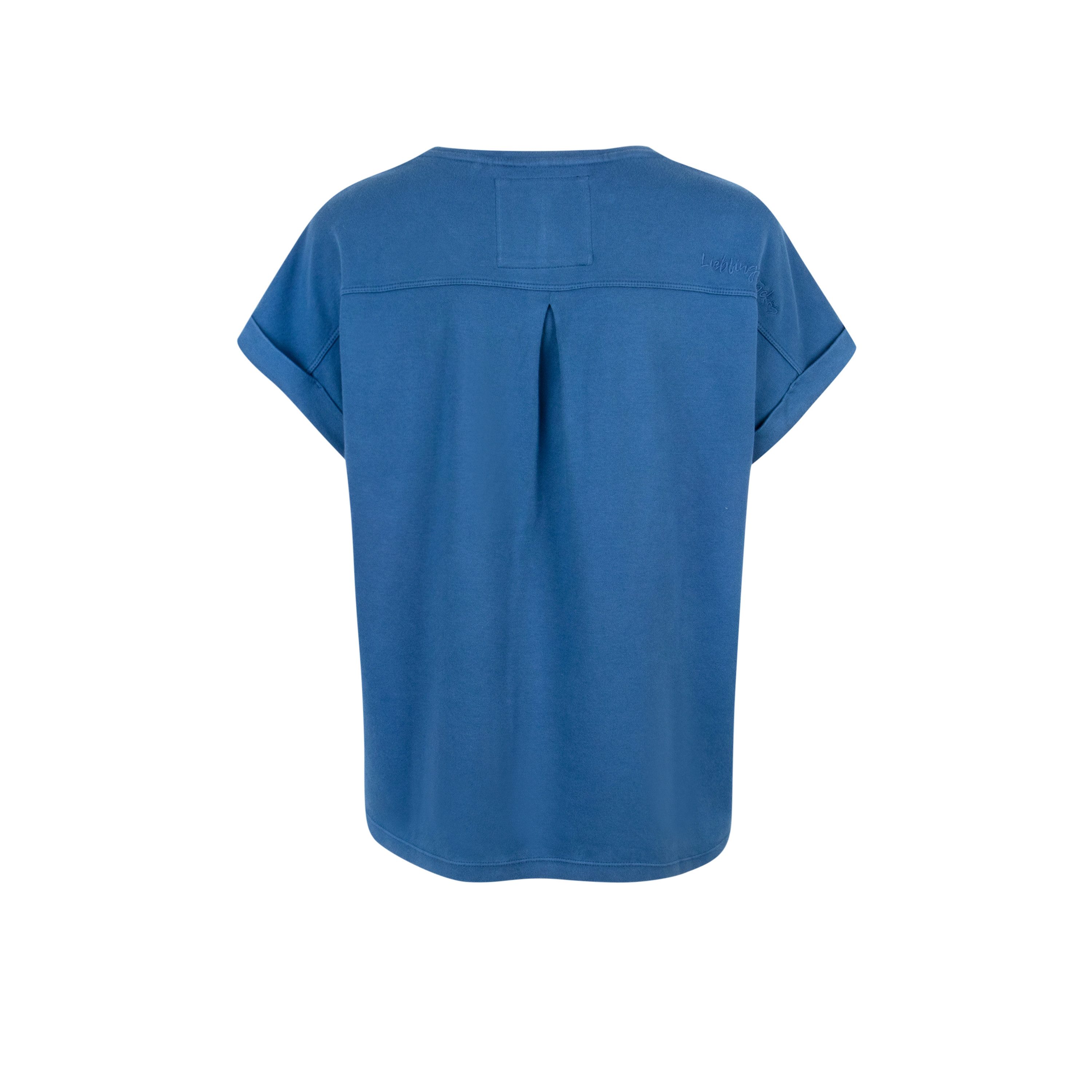 Lieblingsstück Shirt met ronde hals CamilaEp met geborduurd logo