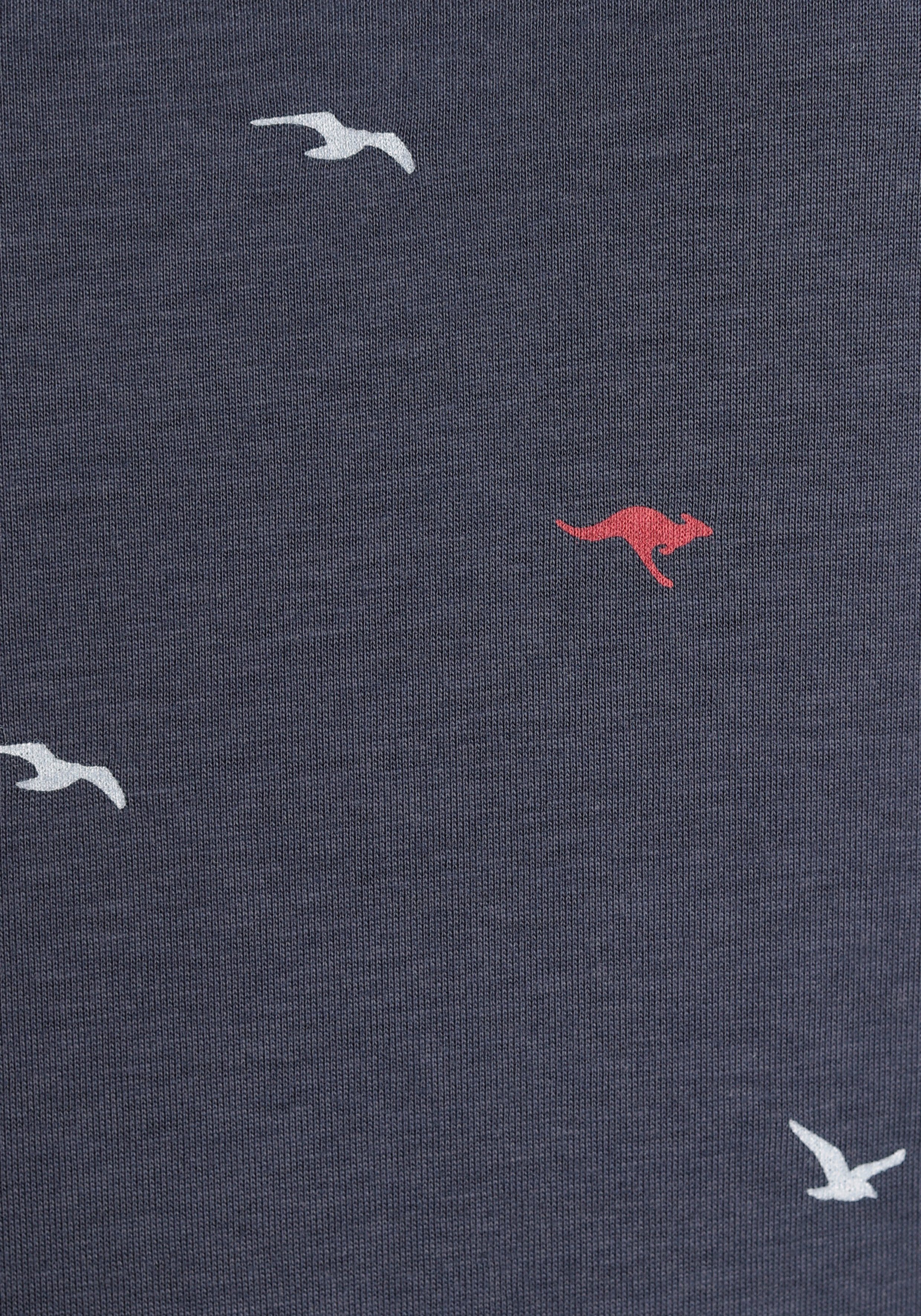 KangaROOS Shirt met print korte mouwen, figuurvolgend, met print, met ronde hals