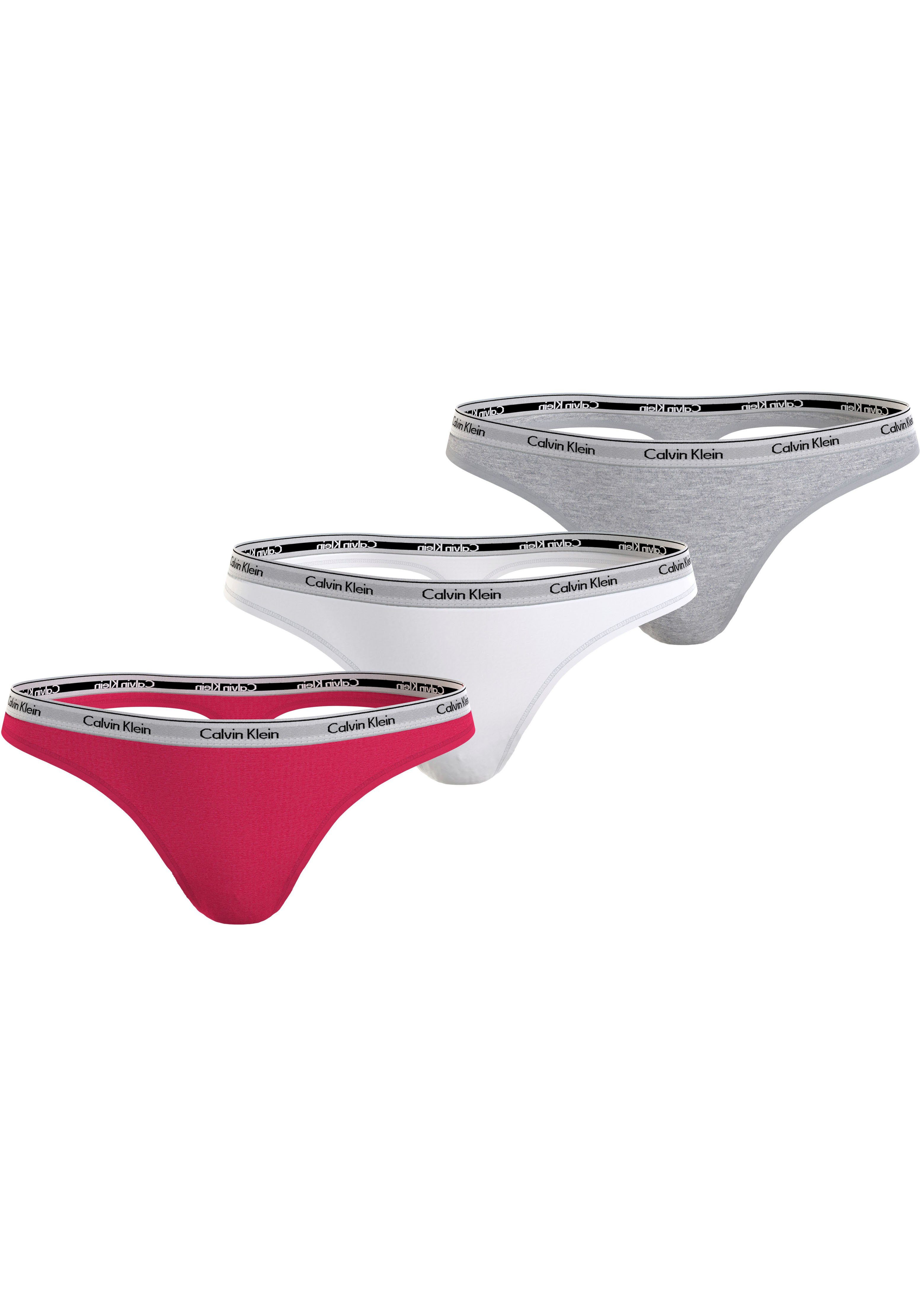 Calvin Klein String 3 PACK THONG (LOW-RISE) (3 stuks)