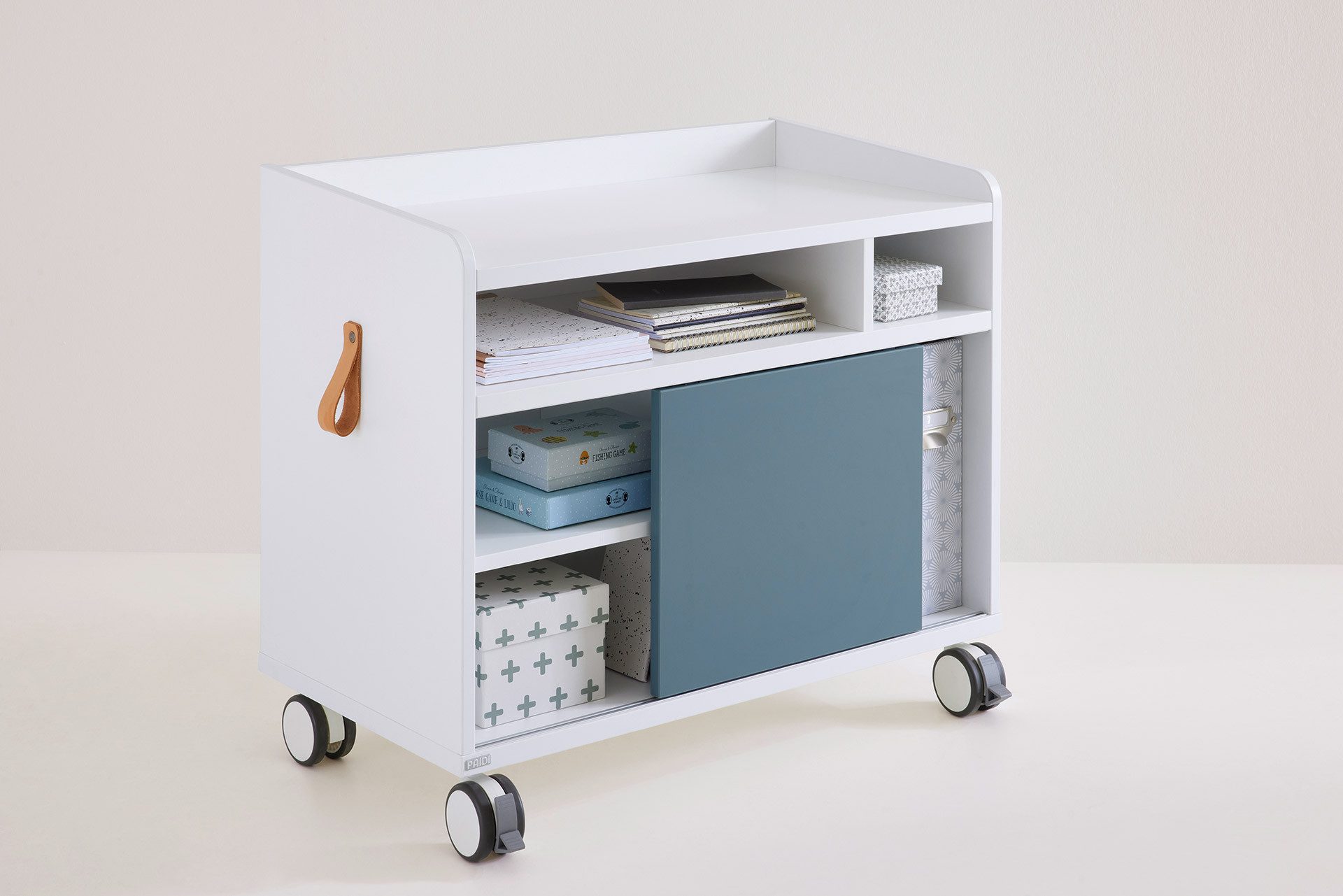 PAIDI Kinderwelten Container Rollcaddy S met schuifdeur en 2 vergrendelbare wielen