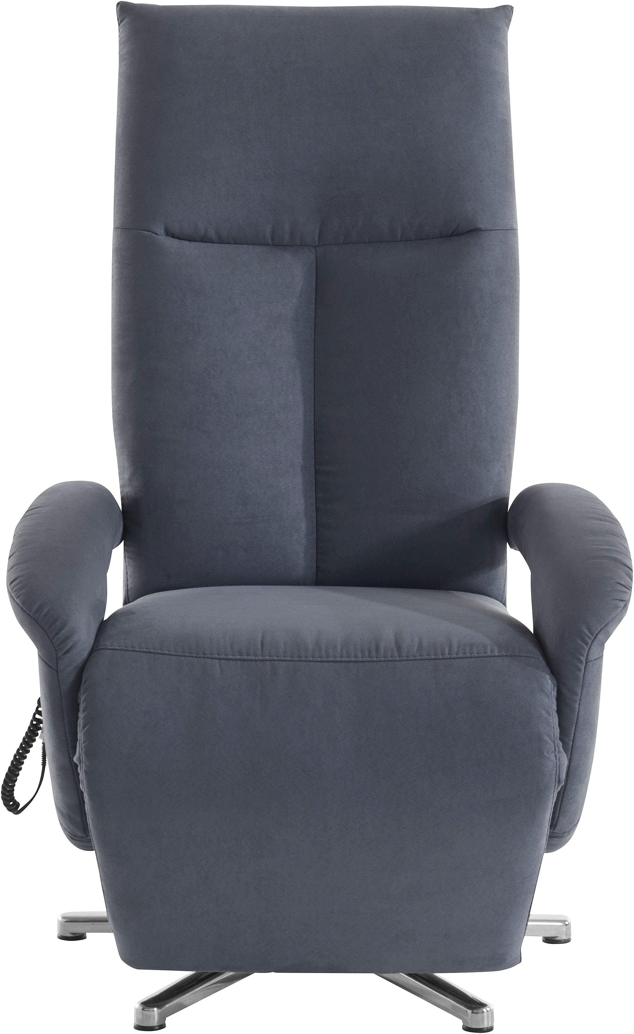 sit&more Relaxfauteuil Tycoon met verstelbare hoofdsteun en 360° draaifunctie keuze tussen handmatige of elektrische functie, ook met accu (draadloos)