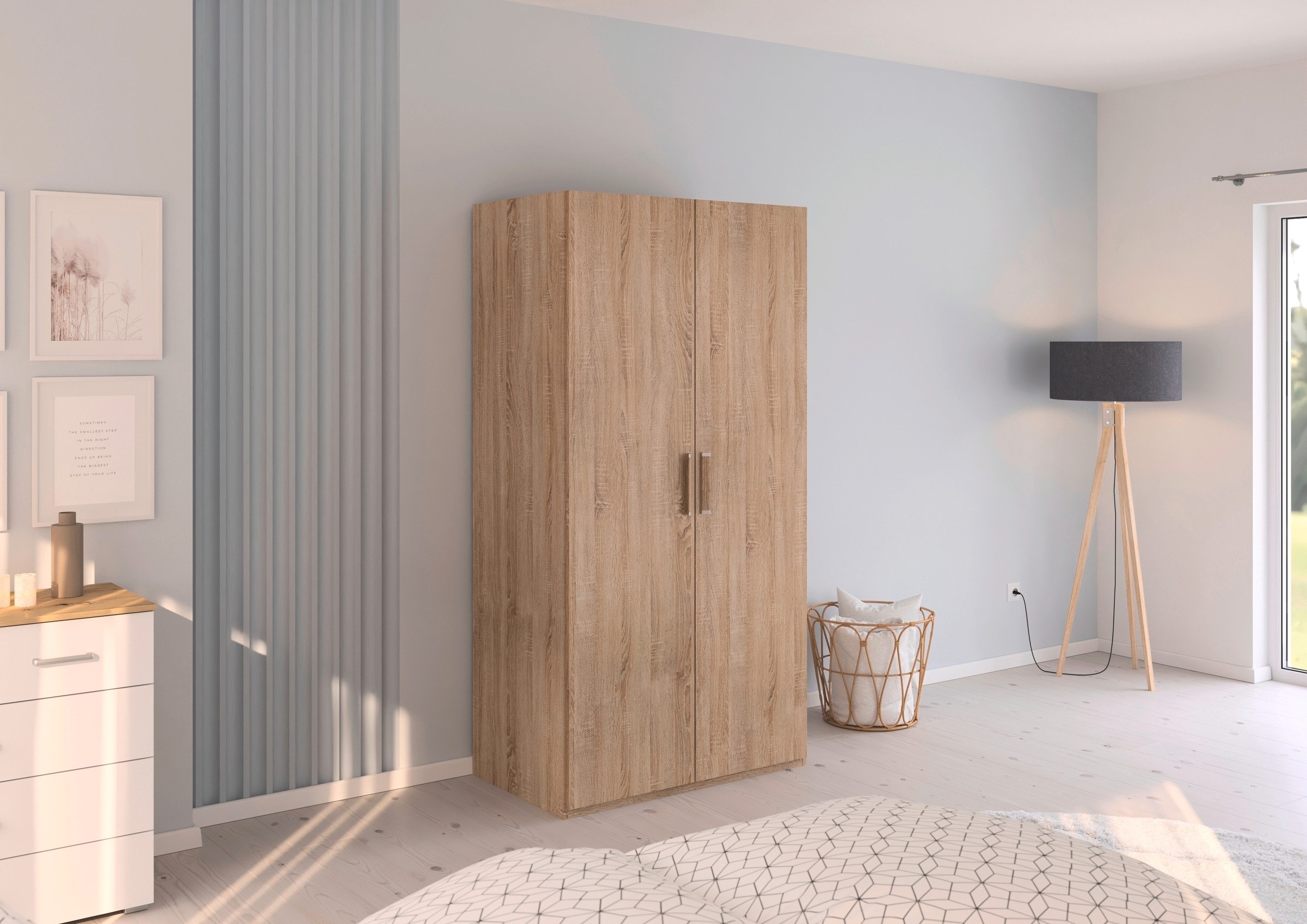rauch Draaideurkast Kledingkast Kast Garderobe Slaapkamerkast EVELYN in elegante stijl, veel opbergruimte 4 breedtes en 2 hoogtes made in germany