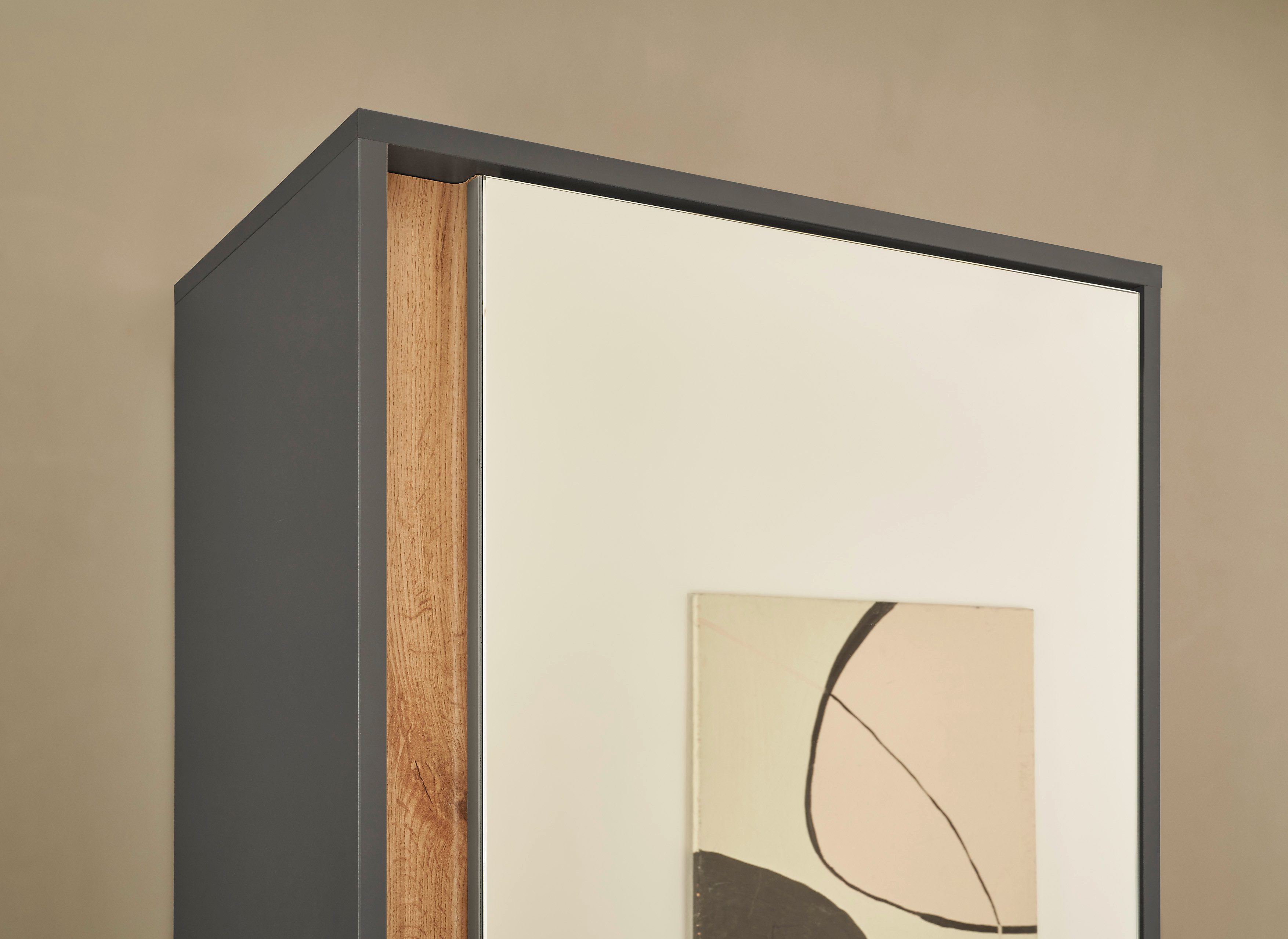 INOSIGN Halmeubelset GIRON/ CiTY, Garderobe in Wotan Eik, moderne garderobekast (complete set, 3-delig)