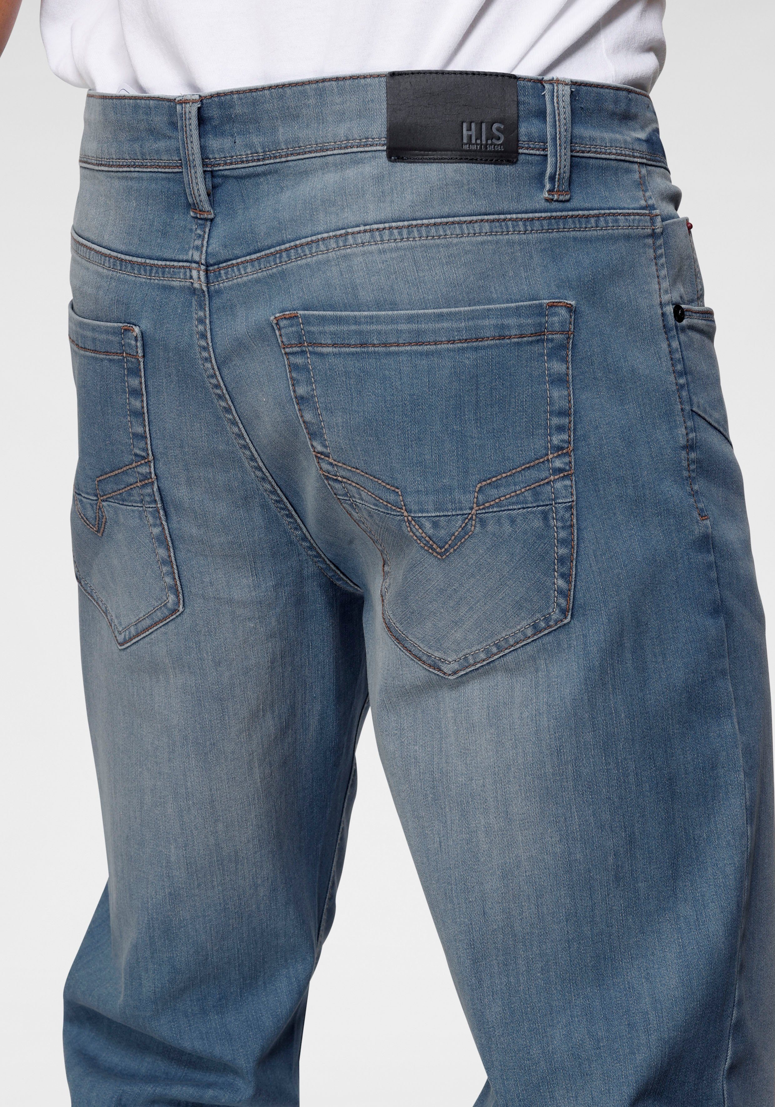 H.I.S Comfort fit jeans ANTIN comfortabele pasvorm, rechte pasvorm, met used-wassing