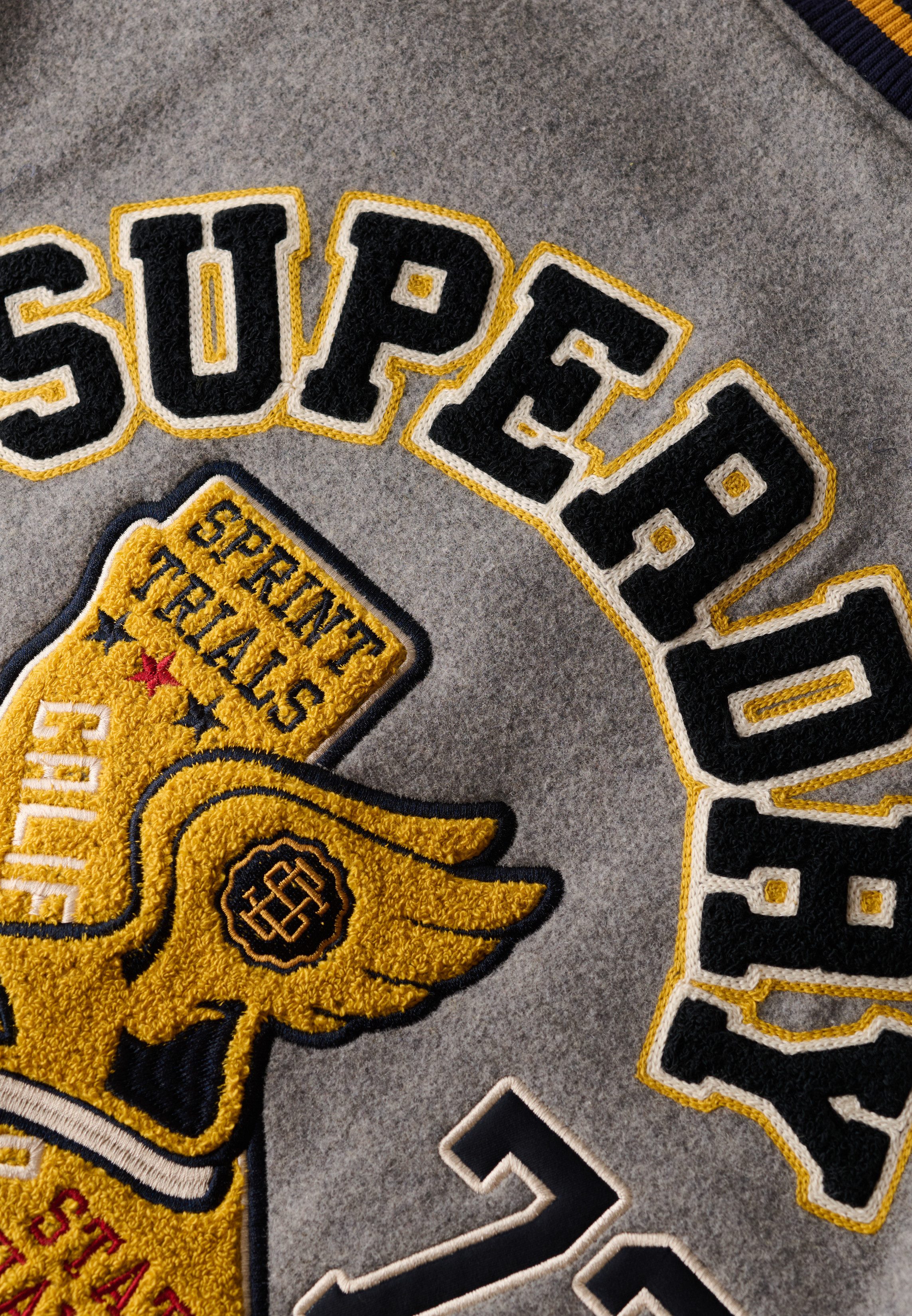 Superdry Parka COLLEGE PATCHED BOMBER JACKET