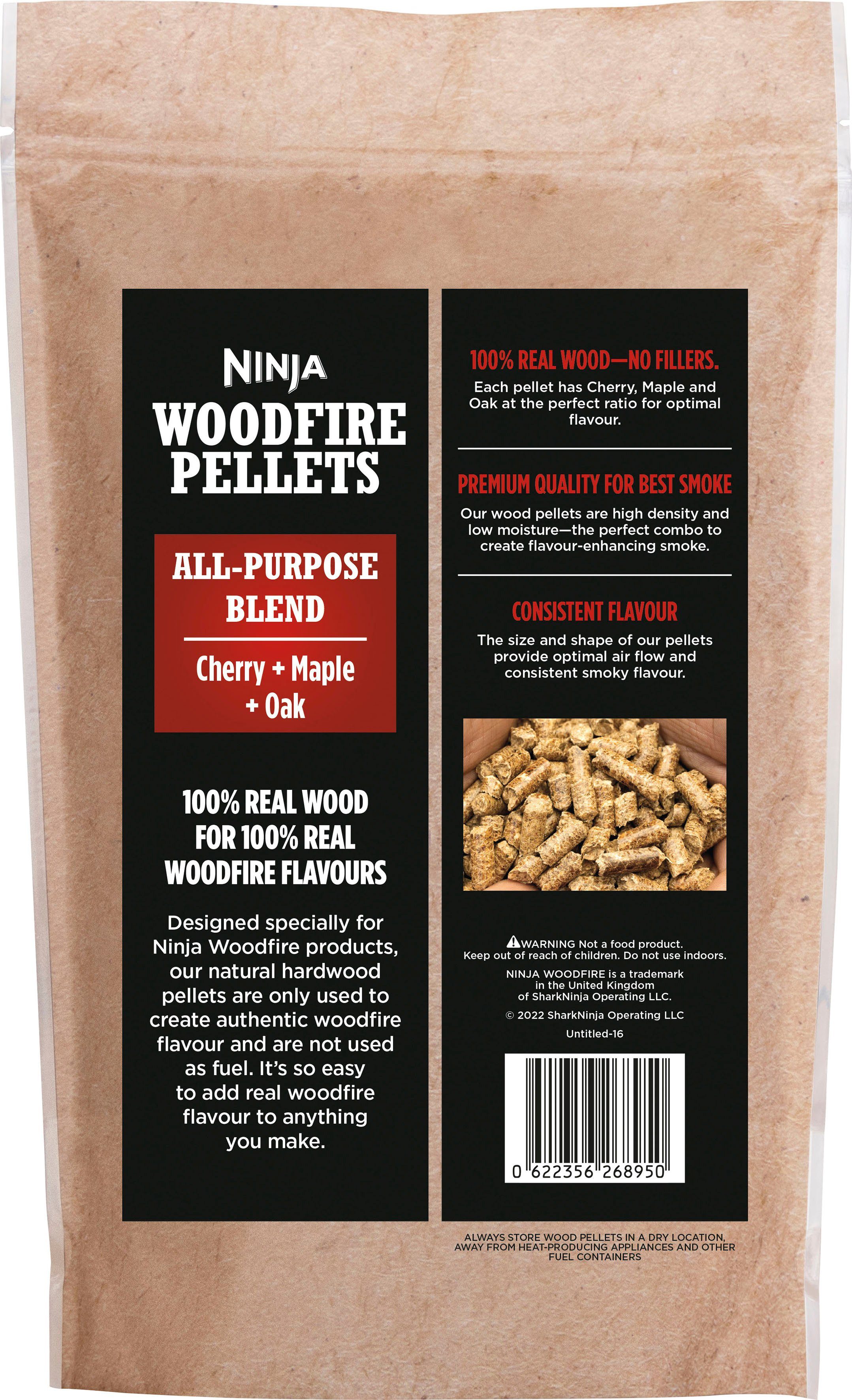 NINJA Houtpellets Ninja Woodfire pellets multifunctionele mix 900g XSKOGAPLT2EU (1 stuk)