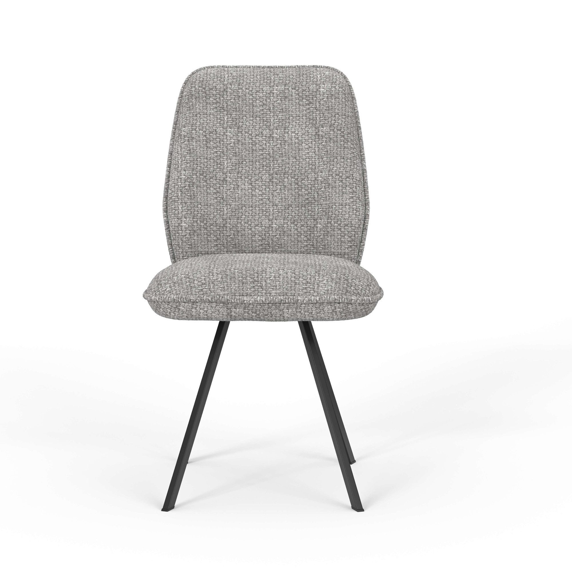 Home affaire Eetkamerstoel Mily eetstoel, woonstoel, gestoffeerde stoel, 4-pootstoel (set, 2 stuks)