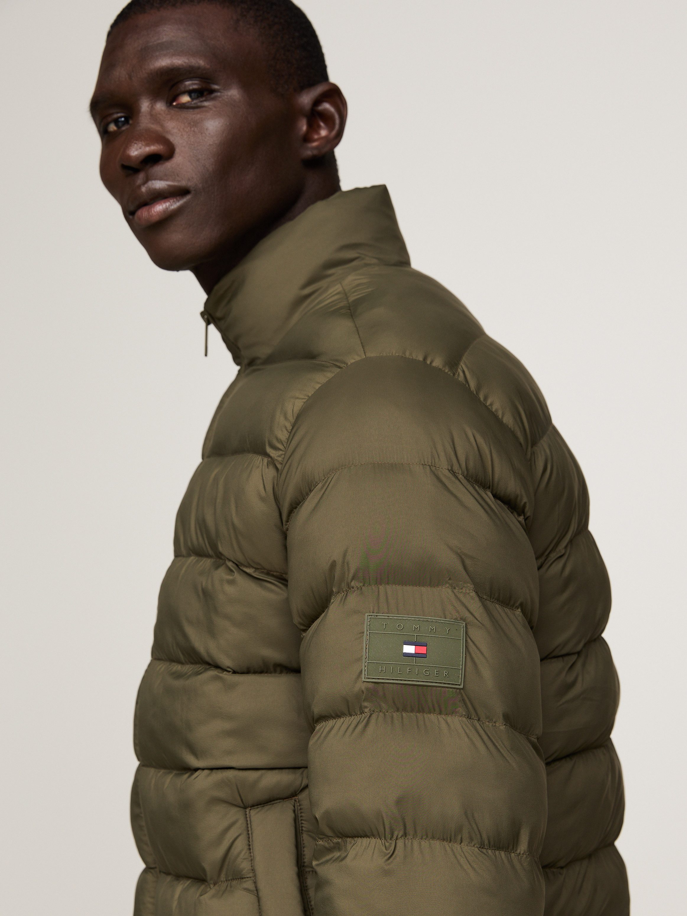 Tommy Hilfiger Gewatteerde jas MID WEIGHT STAND COLLAR JACKET