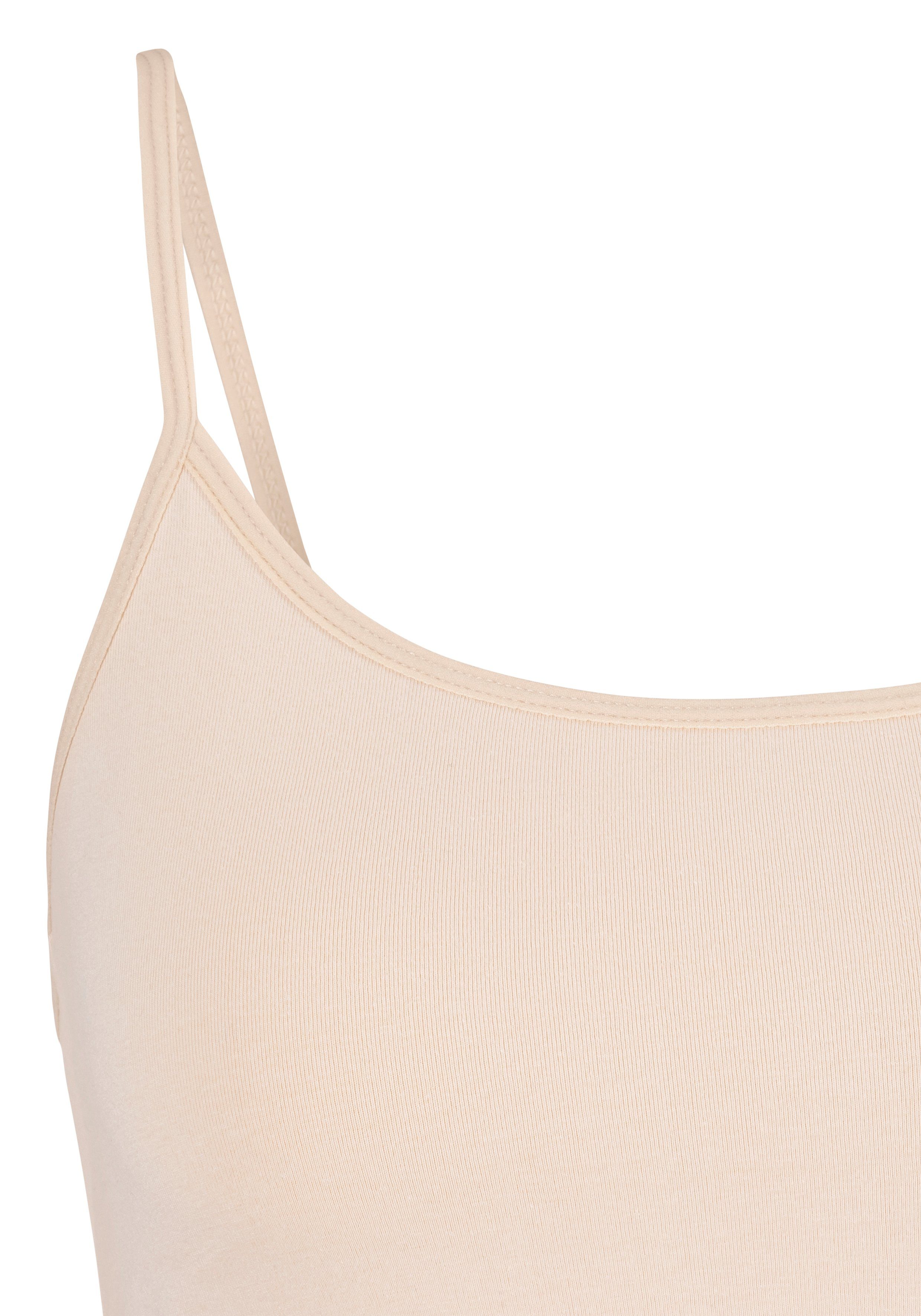 Lascana Bustier van elastisch katoen (2-delig, Set van 2)