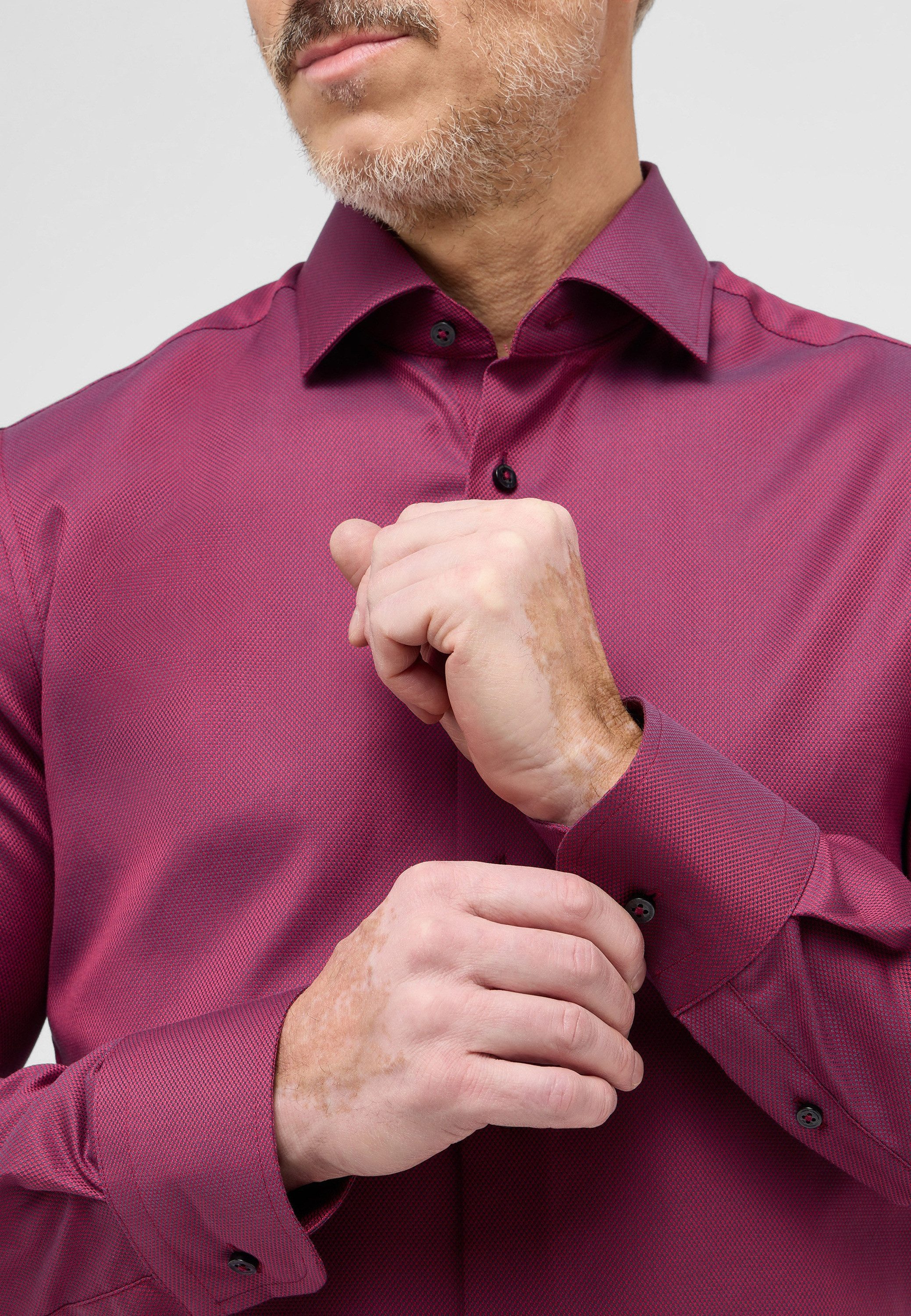 Eterna Overhemd met lange mouwen Slim fit NON IRON (strijkvrij)