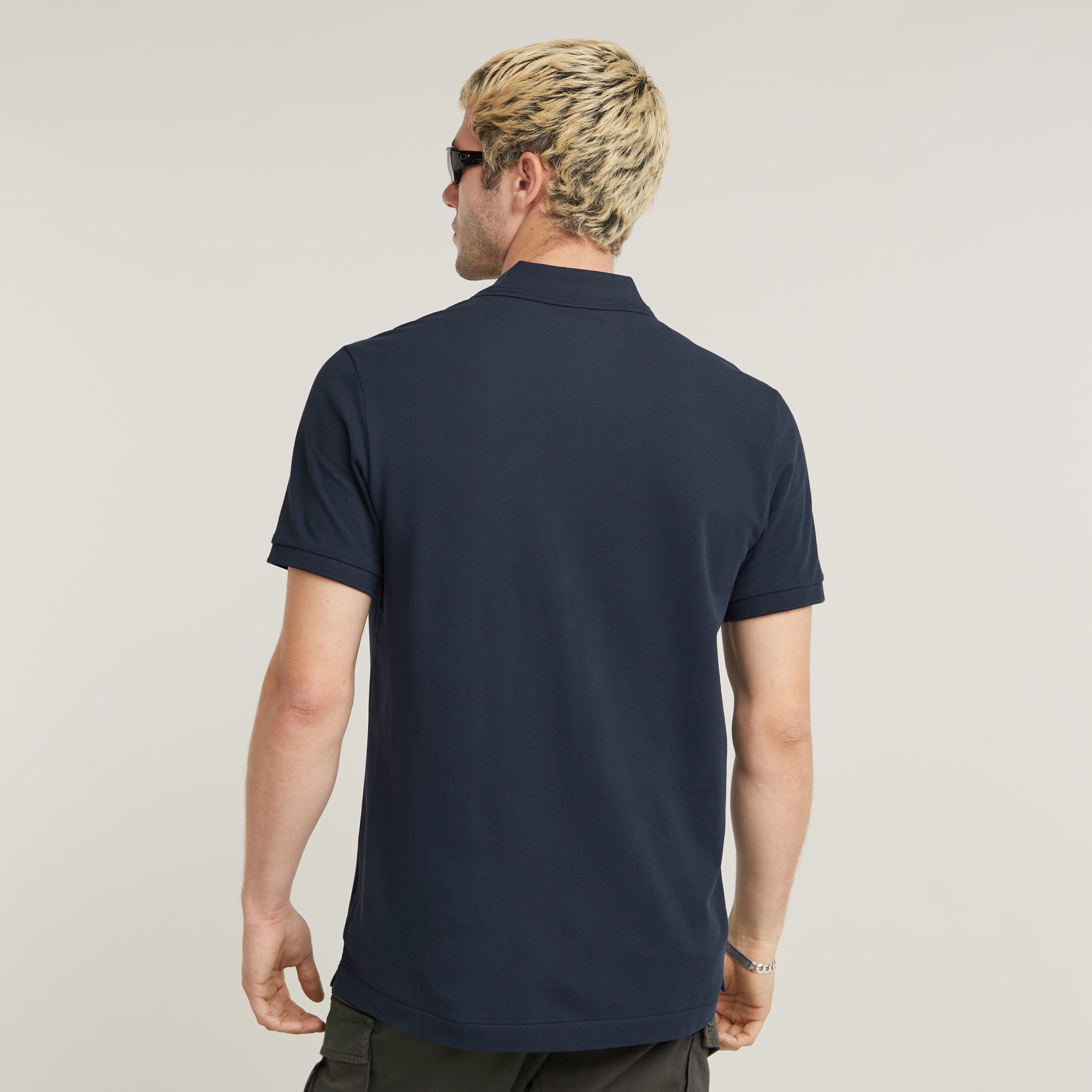 G-Star RAW Poloshirt Dunda slim fit Logo-embossing op de borst