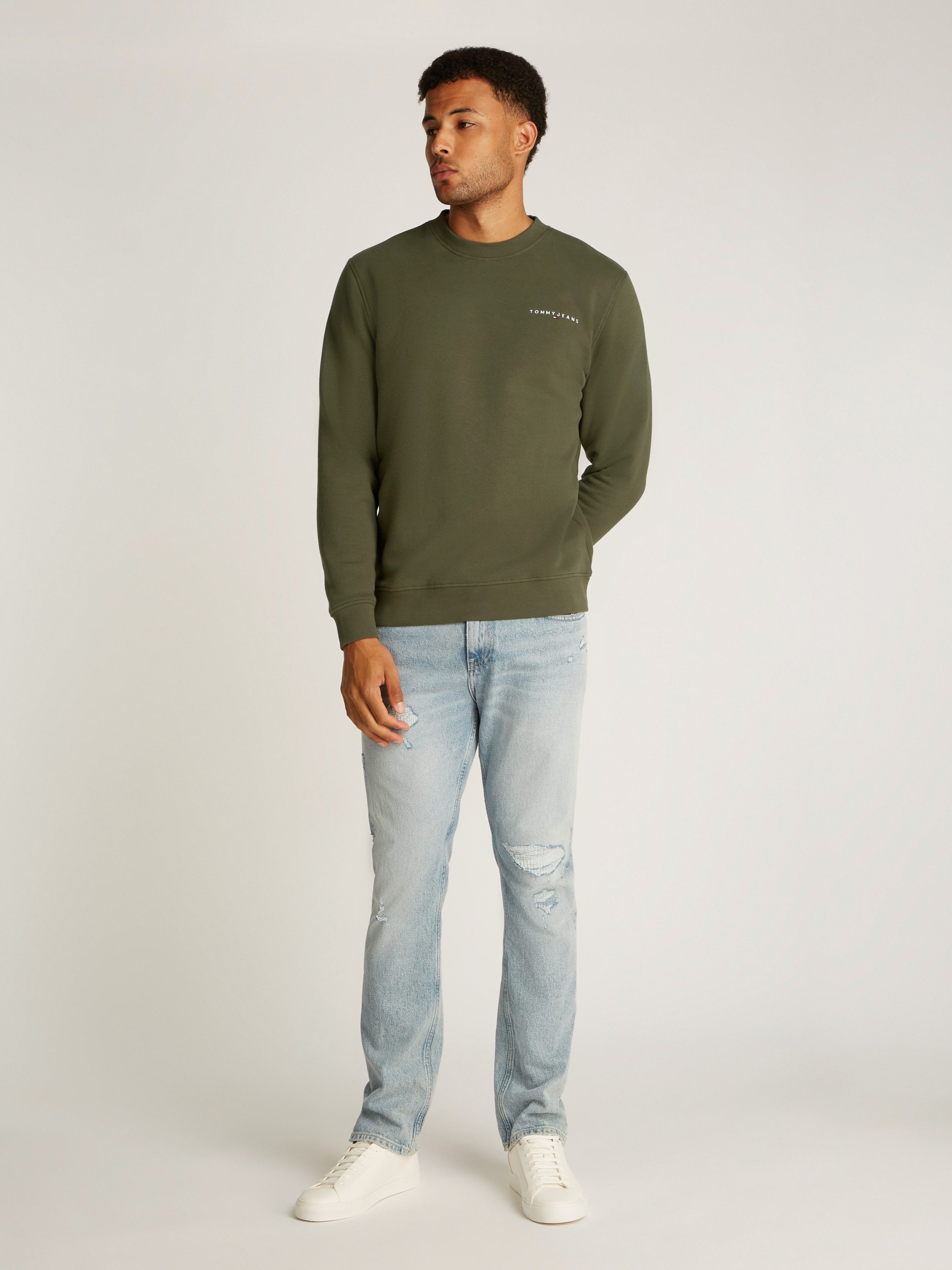 TOMMY JEANS Sweatshirt TJM REG LINEAR CREW EXT