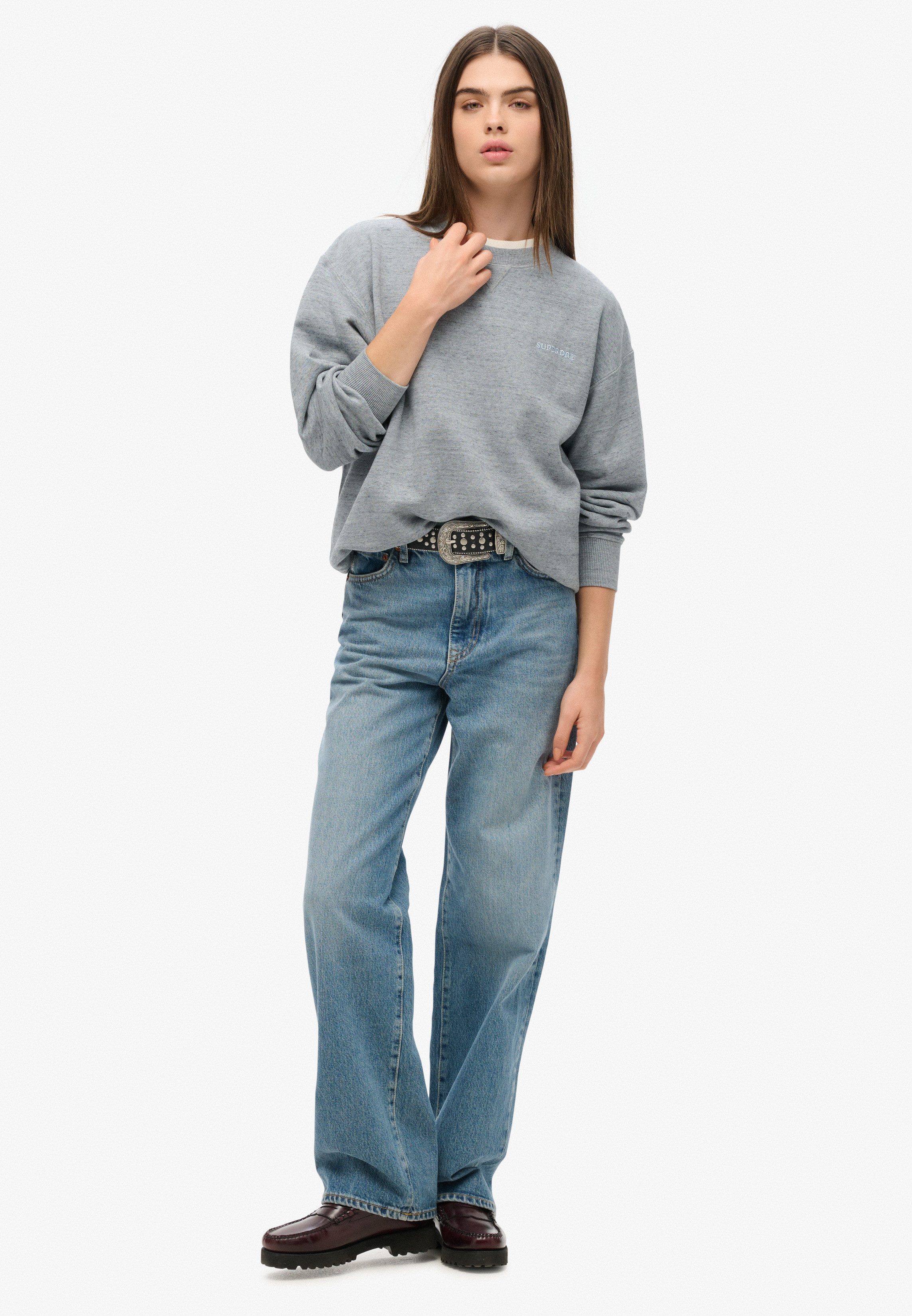 Superdry Sweatshirt ESSENTIAL LOGO OVERDYED SWEAT