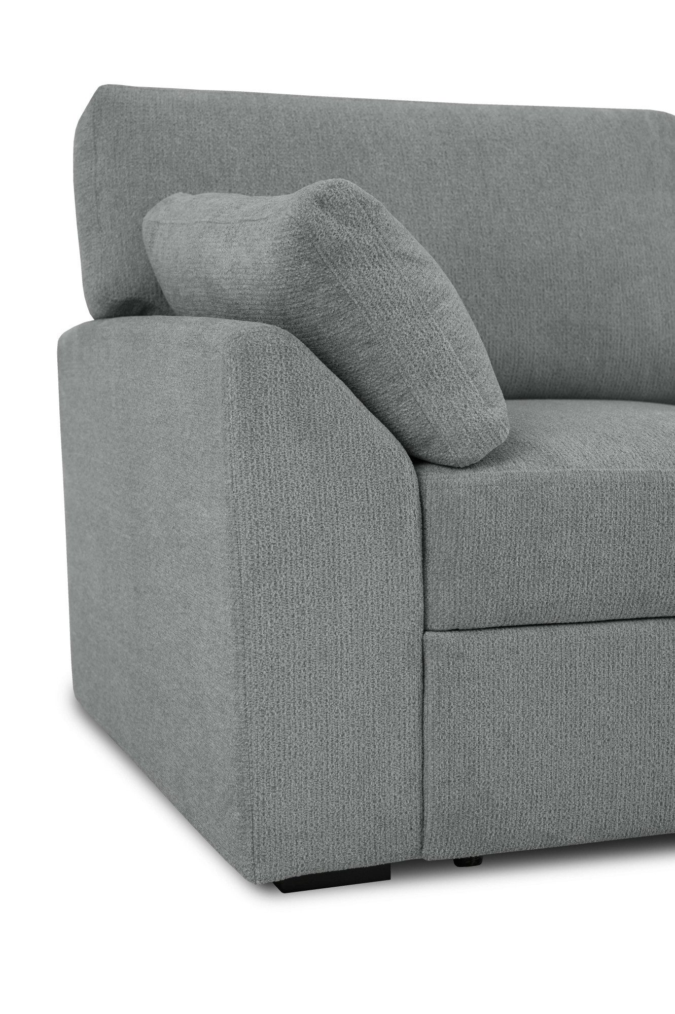 Home affaire 3-zitsbank Citry Breedte 233 cm, chenille, met bedfunctie, ligoppervlak 144x190 cm