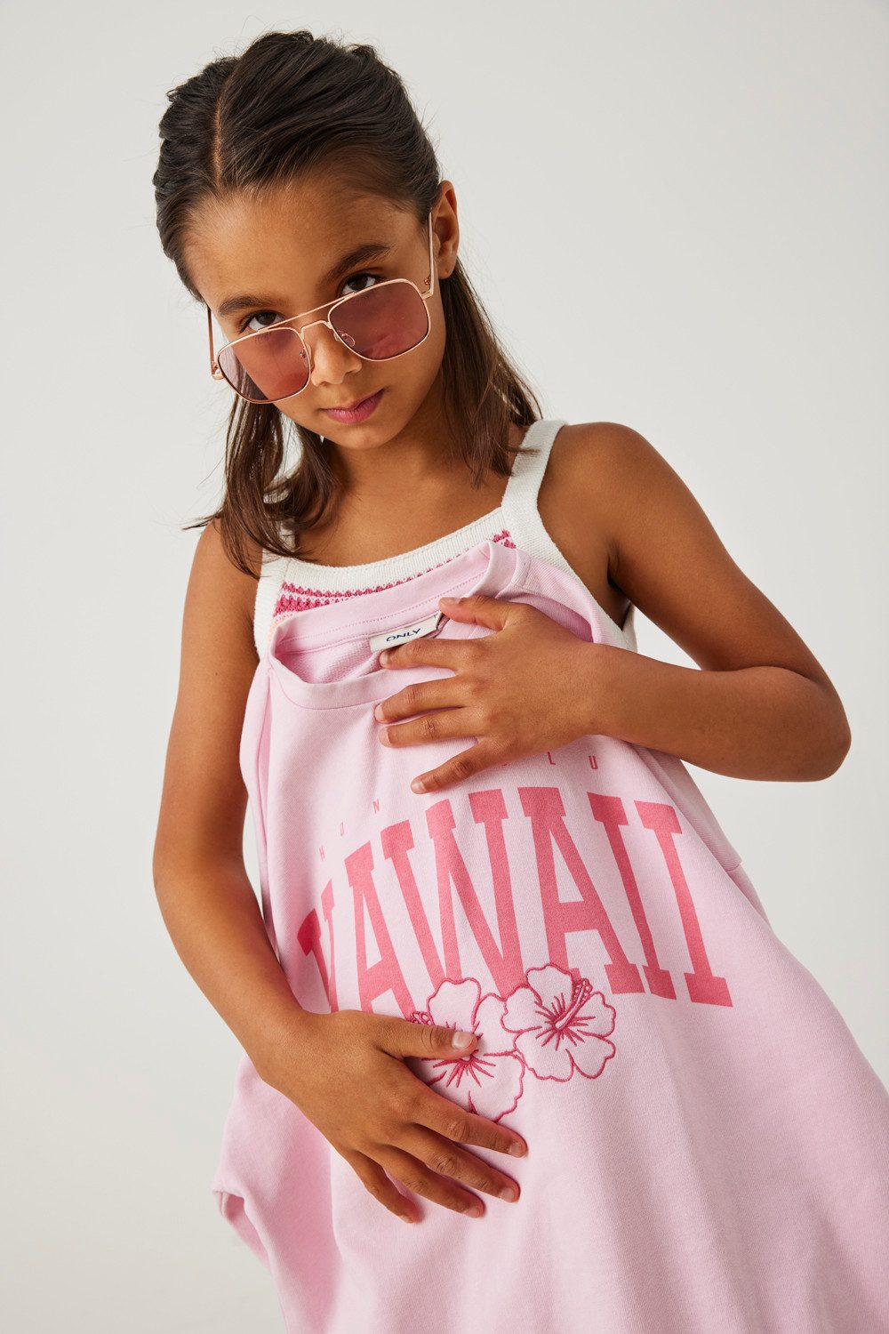 KIDS ONLY Sweatshirt KOGANABELL LIFE L/S OVZ PRINTED CREW SWT