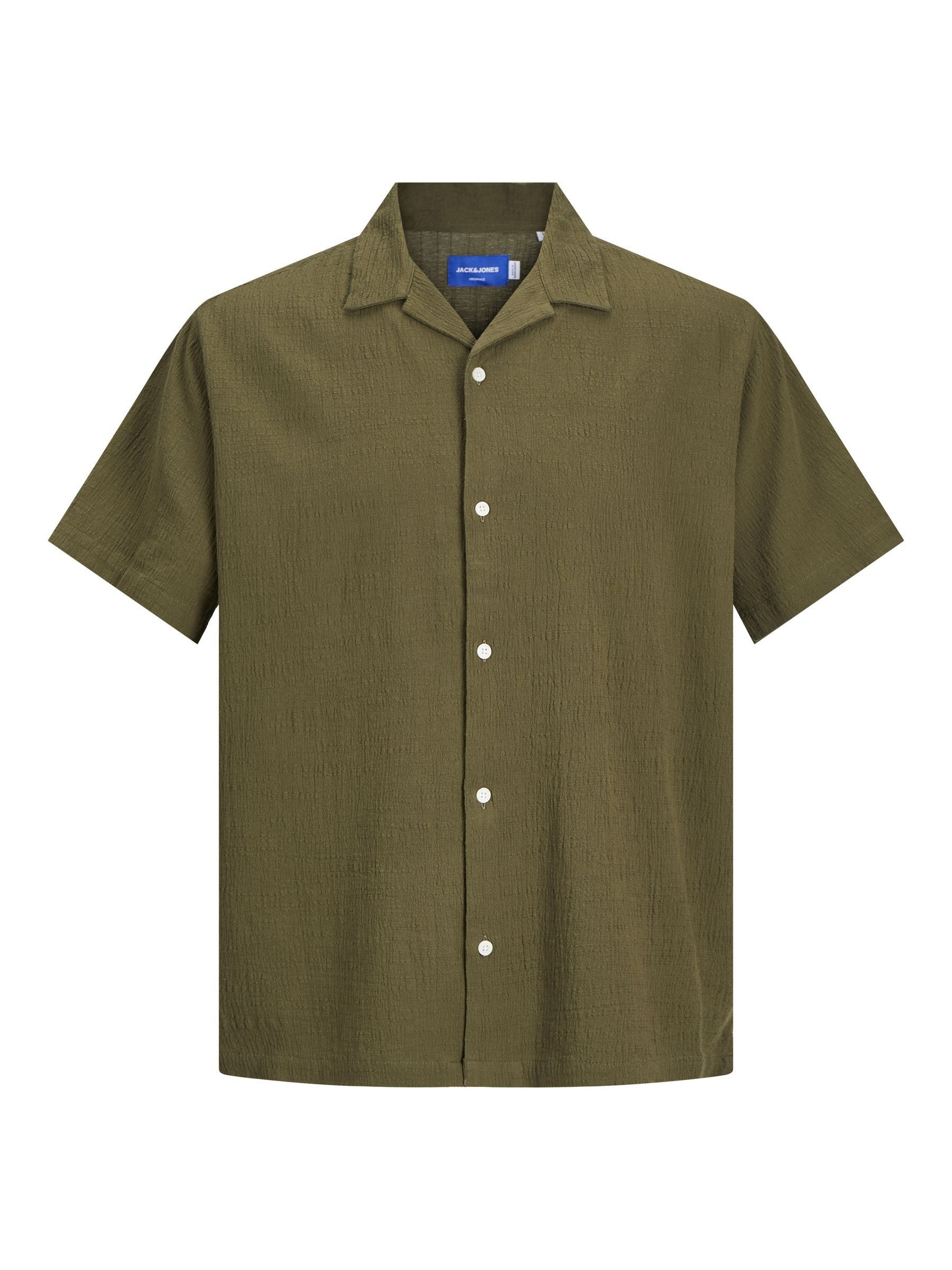 Jack & Jones Overhemd met korte mouwen JORLUKE CRINKLE RESORT SHIRT SS SN