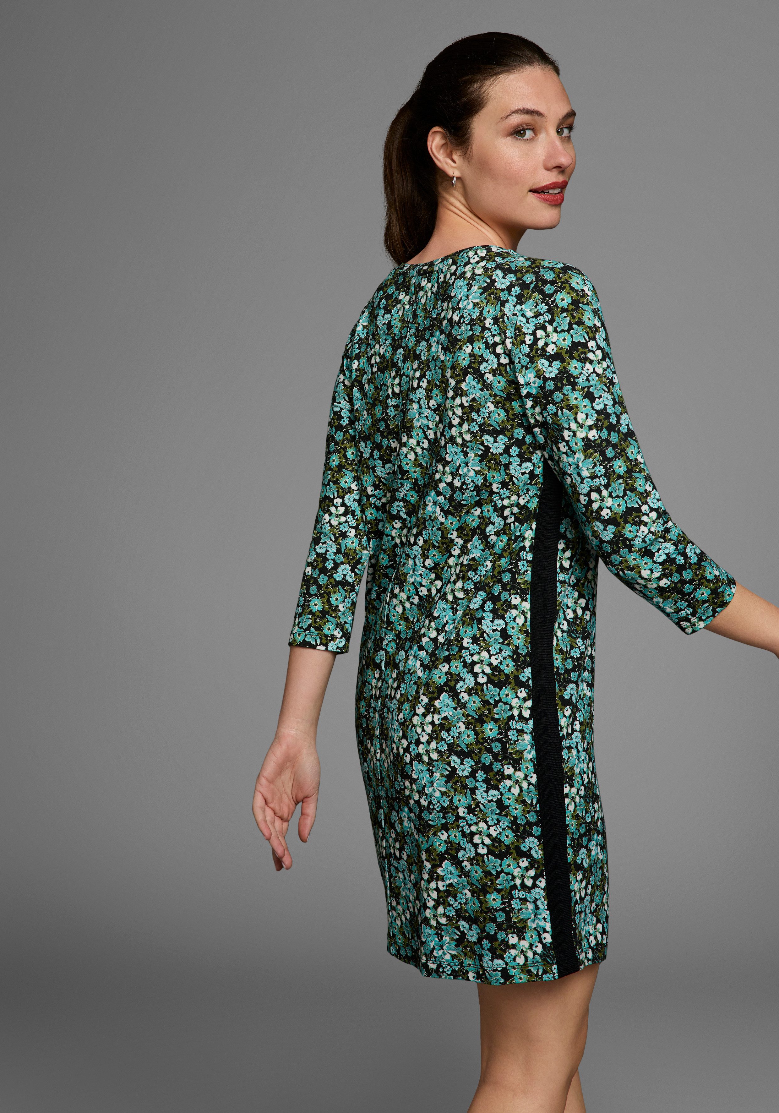 Laura Scott Jerseyjurk met contraststrepen
