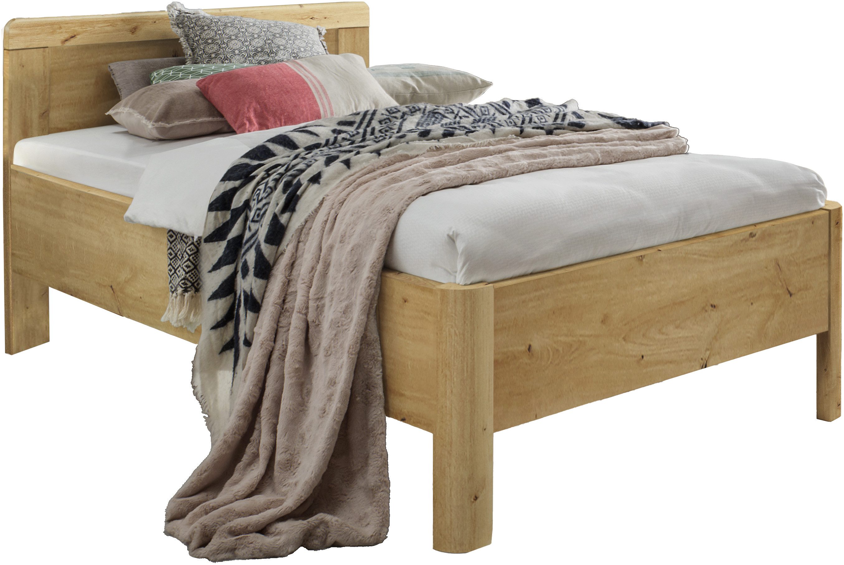 WIEMANN Houten bed Bern viervoudig verstelbare lighoogte bedden beige