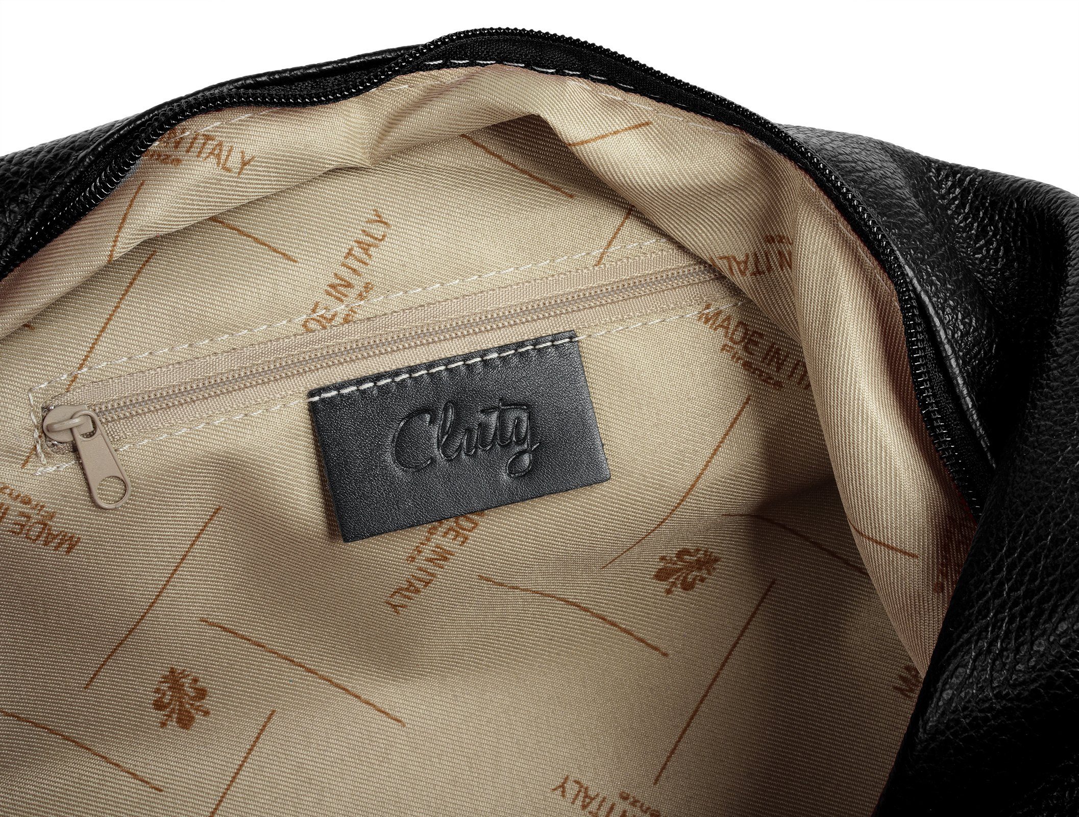 Cluty Shopper echt leer, made in italy