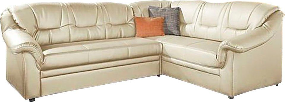 DOMO collection Hoekbank Montana, tijdloze rugsteppingen, comfortabele armleuningen, L-vorm