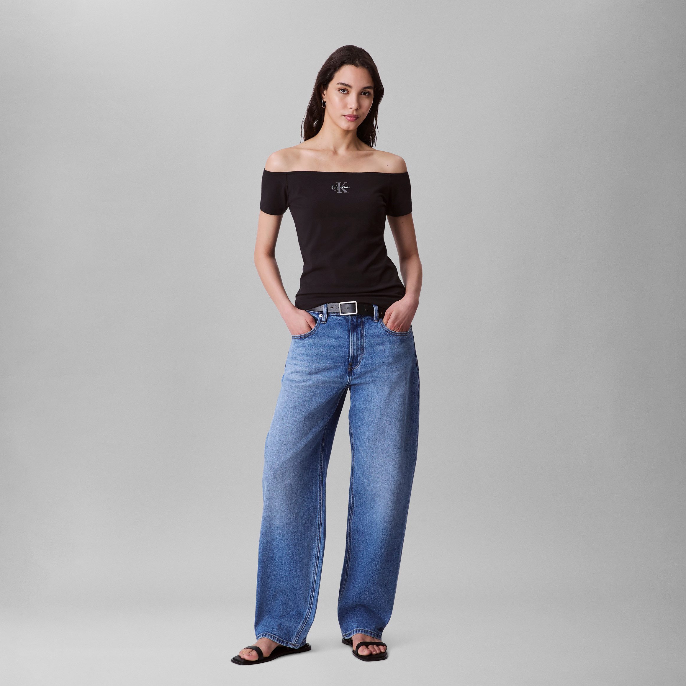 Calvin Klein Top MNGRM OFF SHLDR STRT