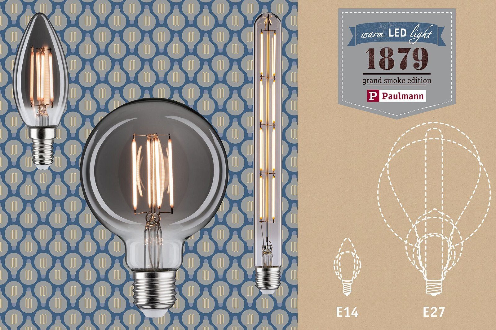Paulmann Led-verlichting Vintage G95 8W 360lm rook 1800K (1 stuk)