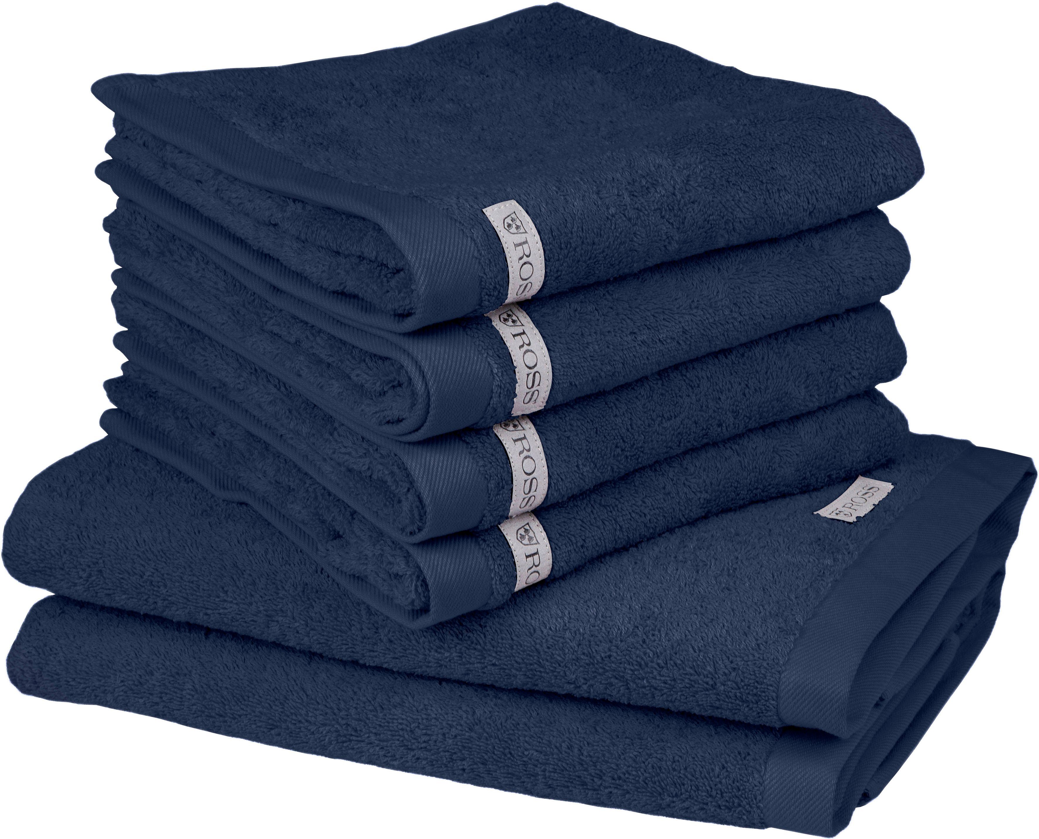 ROSS Handdoekenset Sinfonie bevat: handdoeken en badhanddoeken (set, 6-delig) handdoeken blauw