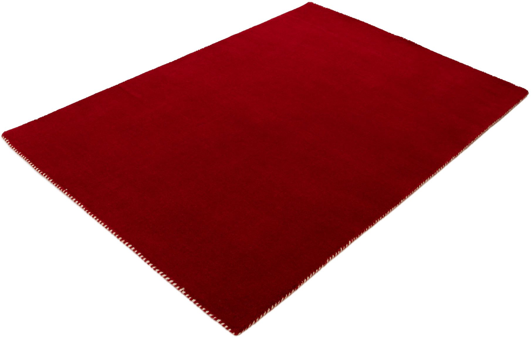 carpetfine Wollen kleed Gabbeh Lola Uni met natuurlijk plantaardig materiaal handgeweven, ook in rond