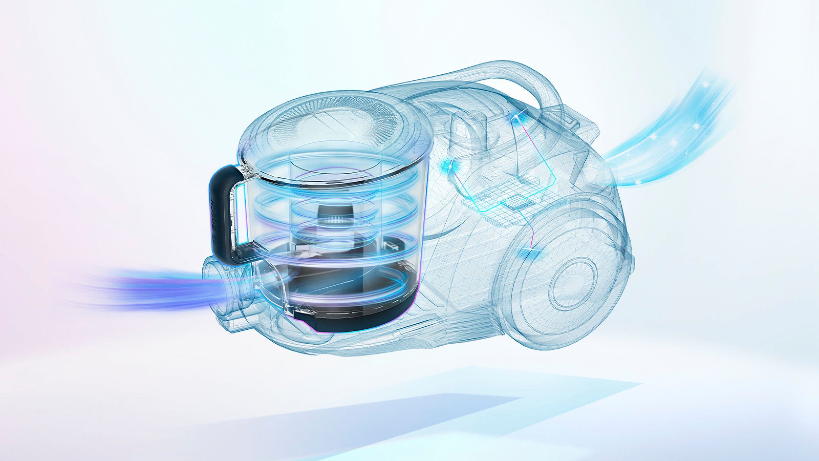 BOSCH Stofzuiger Serie 6 BGC41XALL, testwinnaar, ideaal voor allergiepatiënten, hygiënefilter