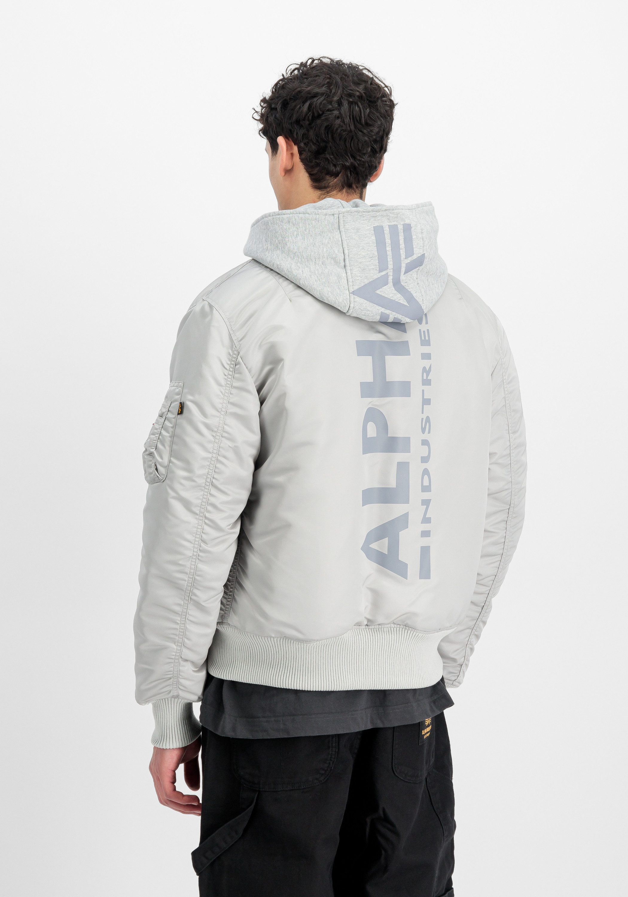 Alpha Industries Bomberjack Alpha Industries Men - Bomber Jackets MA-1 Zip Hood Back Print