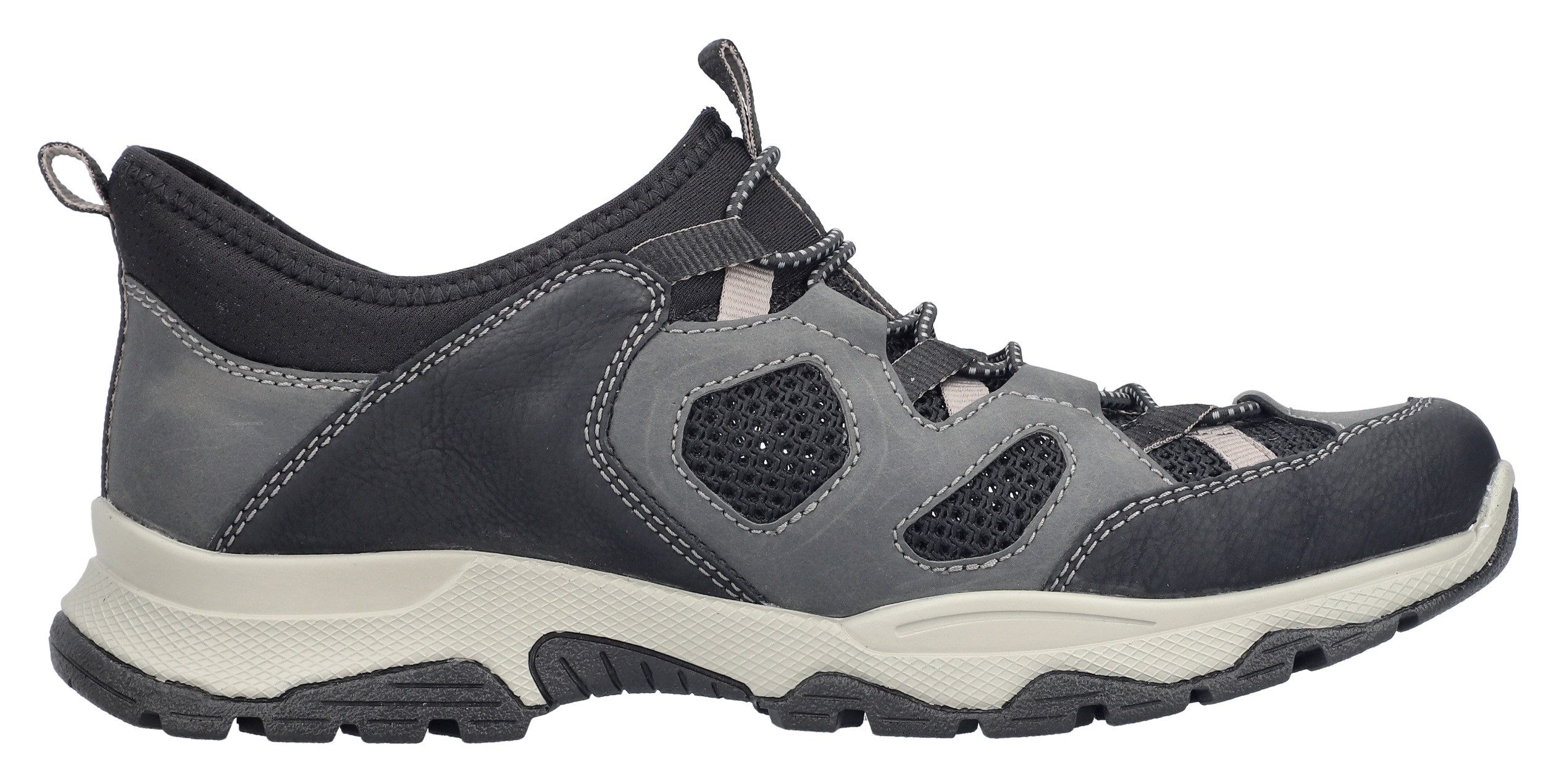 Rieker Slip-on sneakers , trekking schoen, outdoorschoen, instapschoen met elastiek