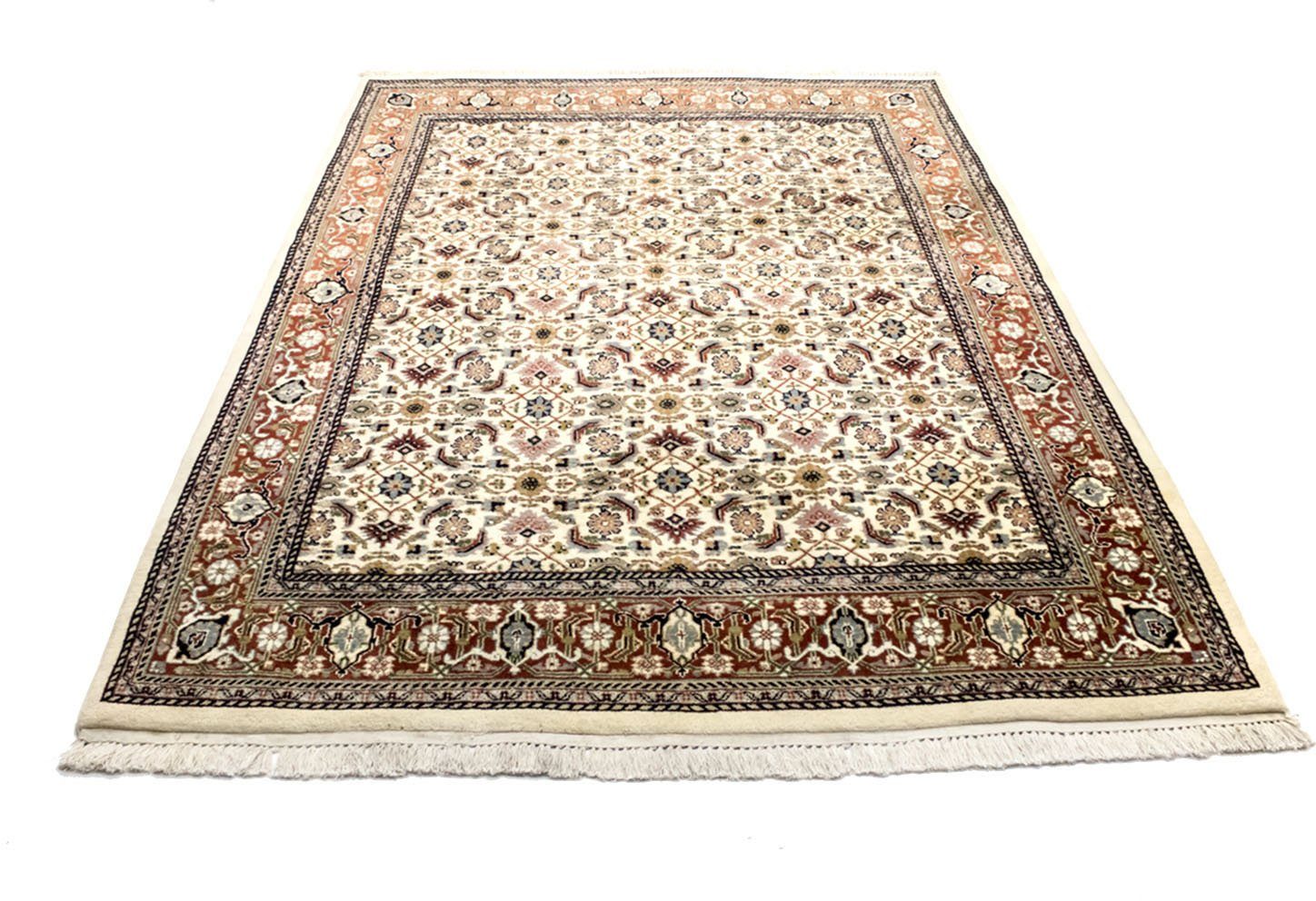 morgenland Wollen kleed Bidjar-kleed met de hand geknoopt beige