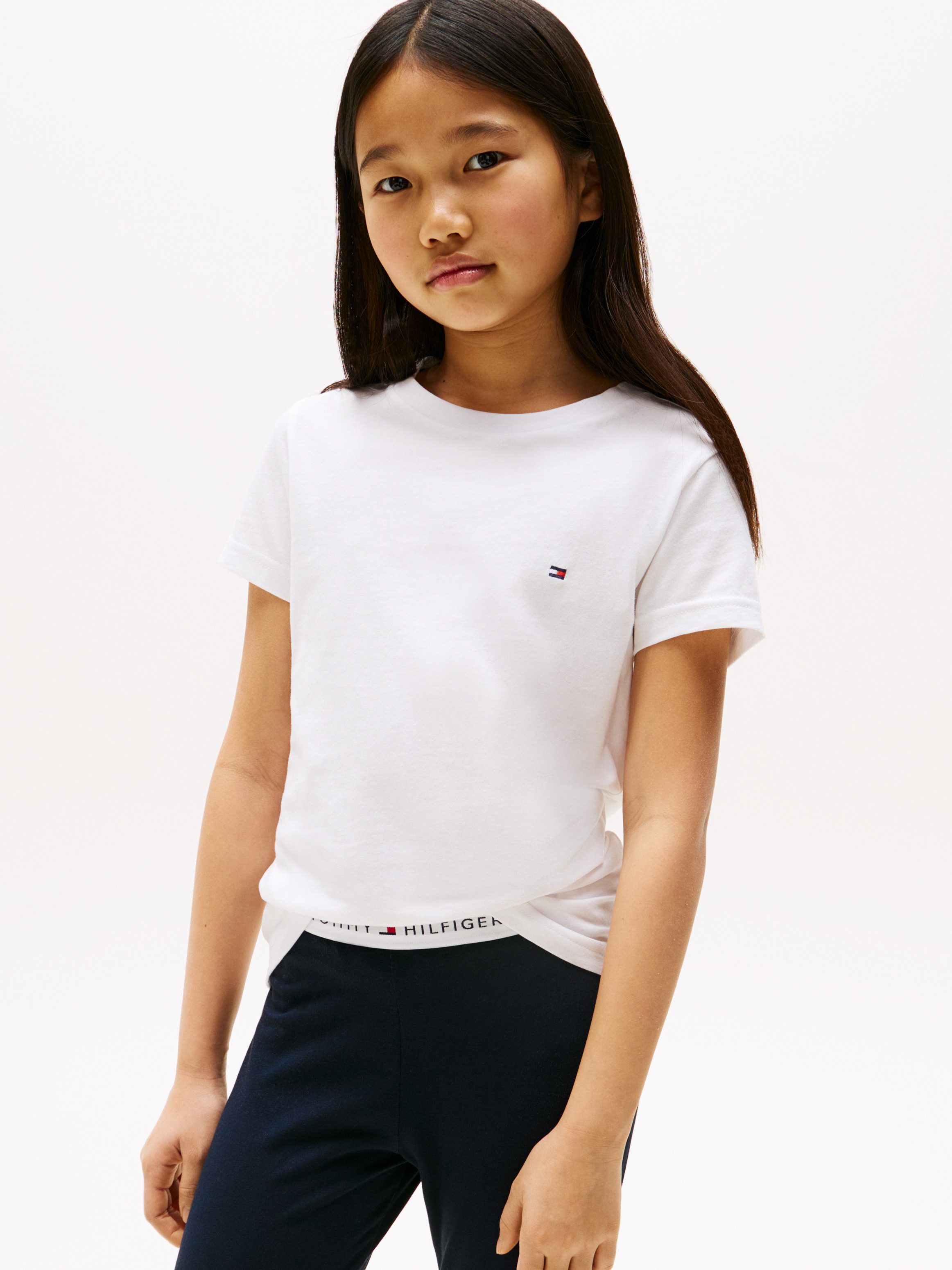 Tommy Hilfiger Underwear T-shirt 2P CN TEE SS met geborduurd logo (2-delig, Set van 2)