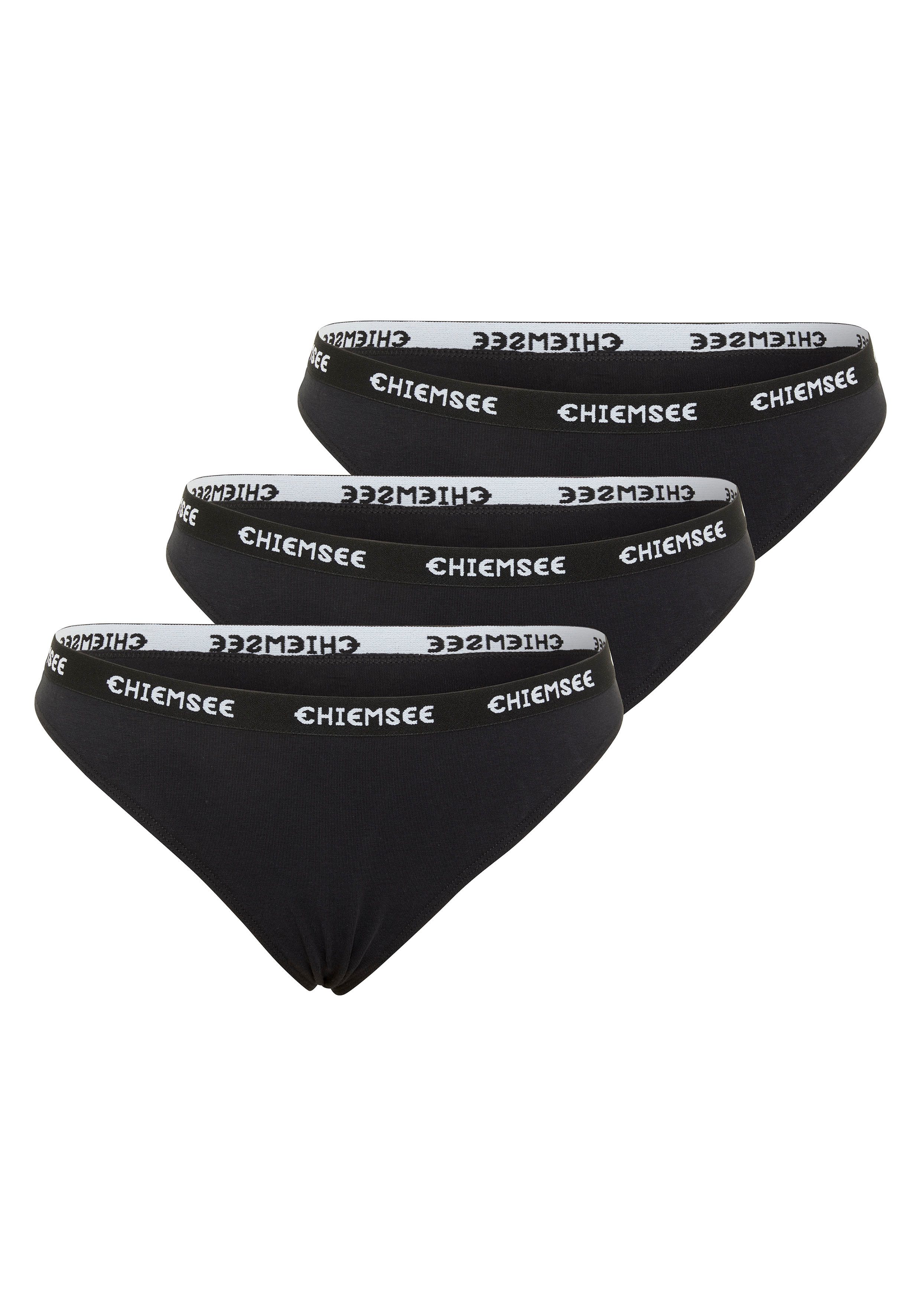 Chiemsee Slip (voordeelset, 3 stuks) dames slips maat M zwart