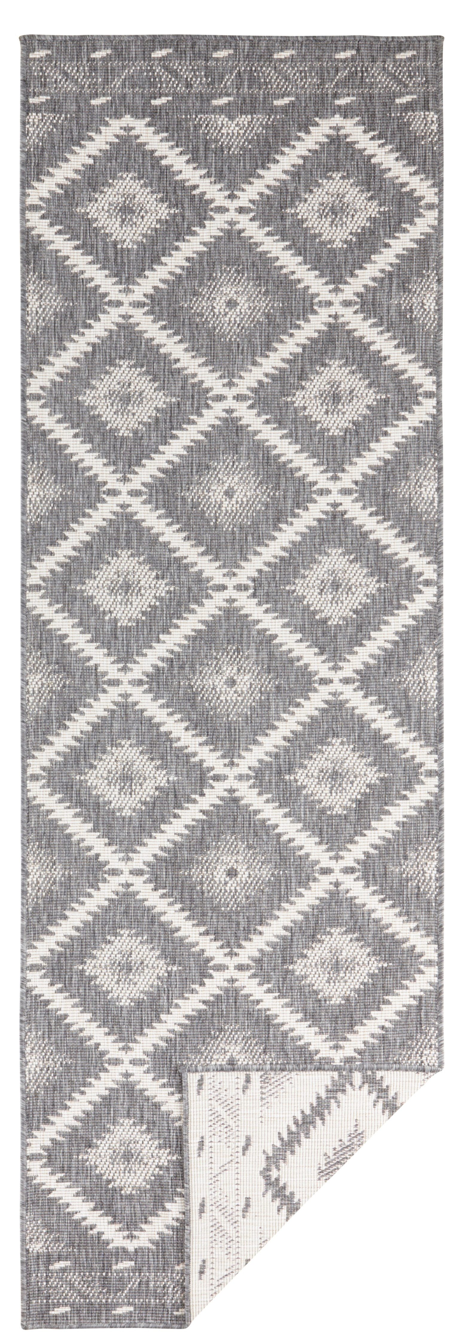 NORTHRUGS Vloerkleed Malibu omkeerbaar tapijt Binnen- en buitengebruik, weerbestendig, balkon, loper, woonkamer, waterbestendig