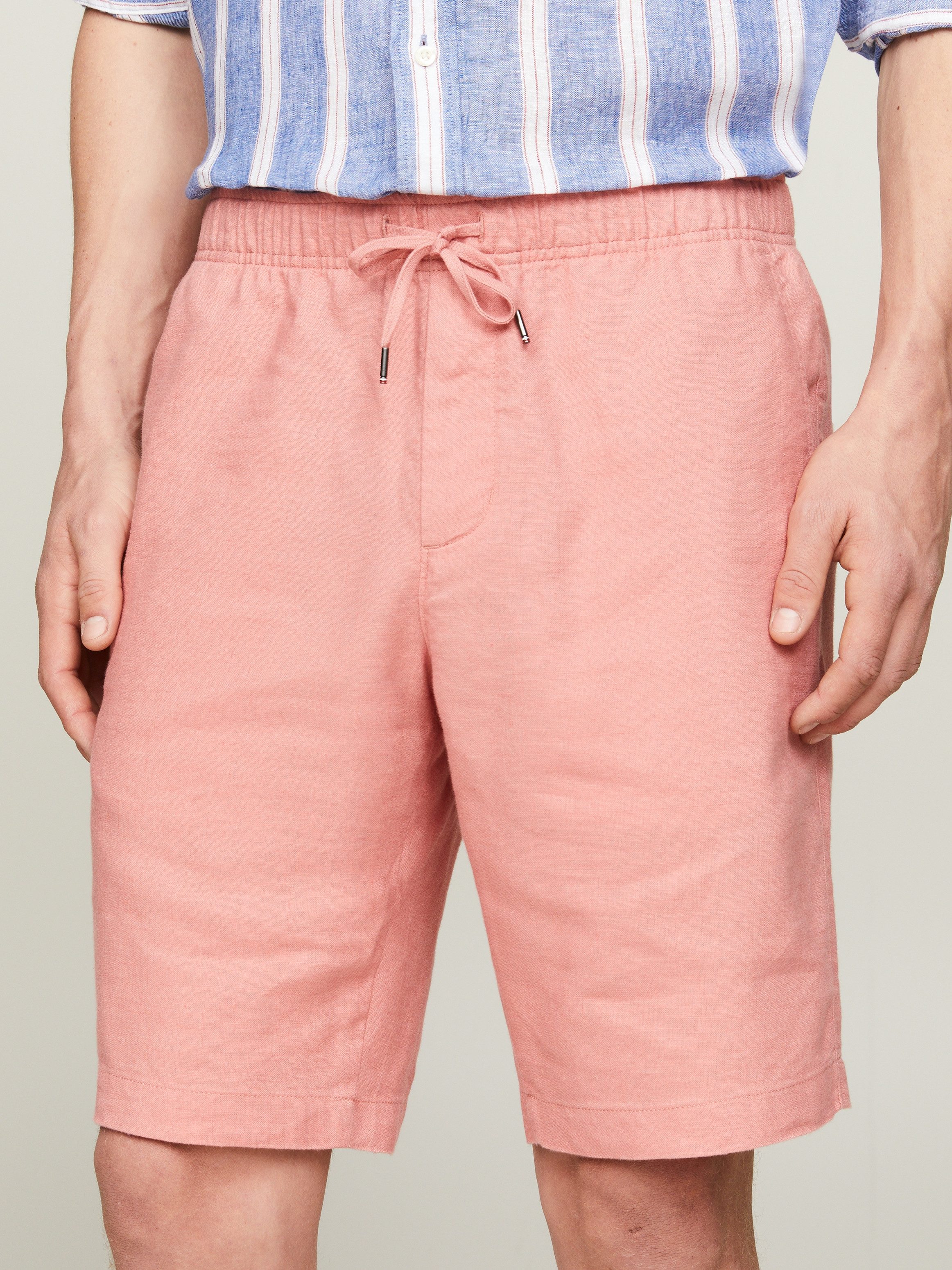 Tommy Hilfiger Short HARLEM PO DRWS LINEN met elastische taille