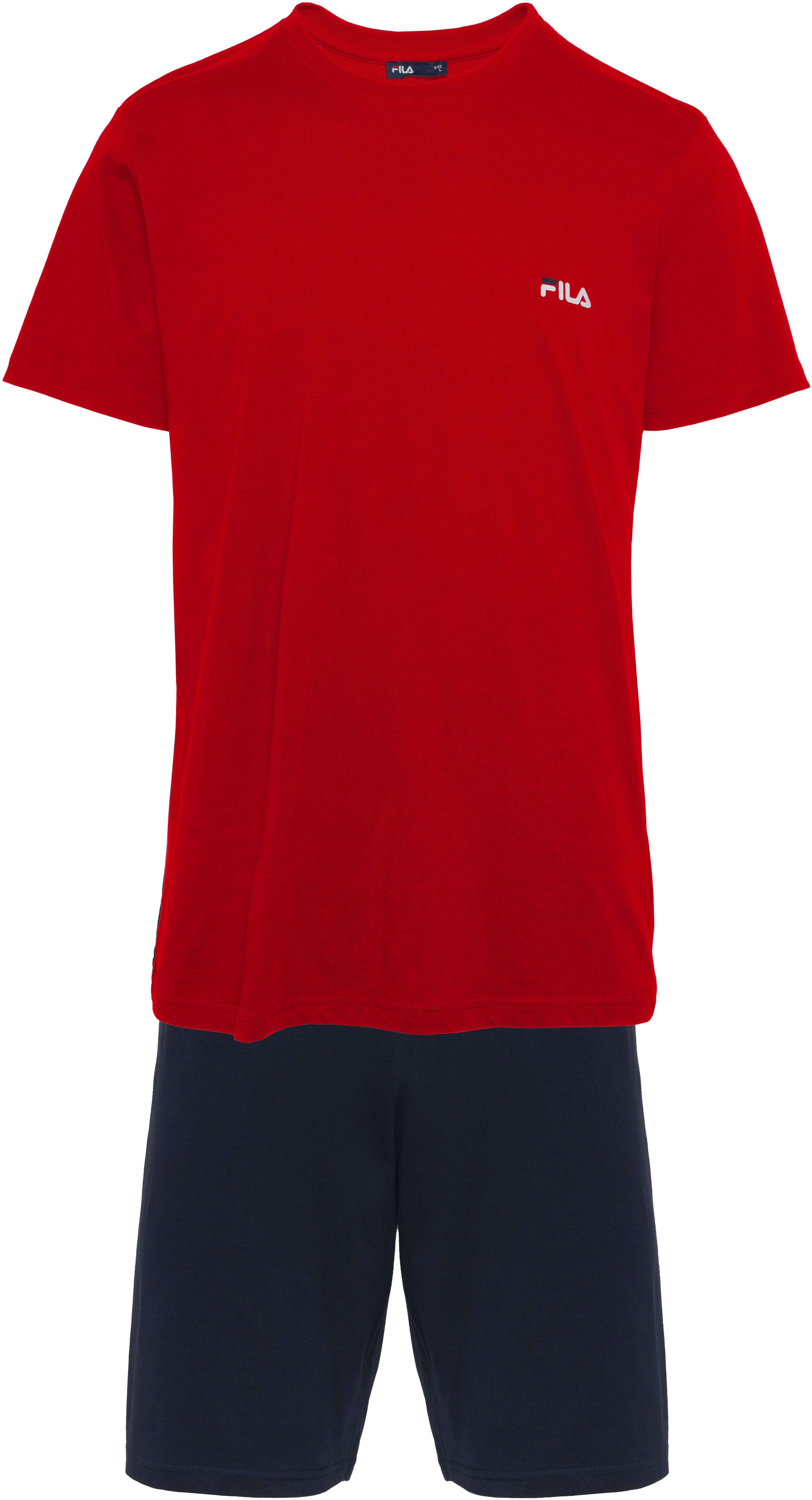 Fila Shortama Broek met elastische logoband en kortarmshirt (2-delig)