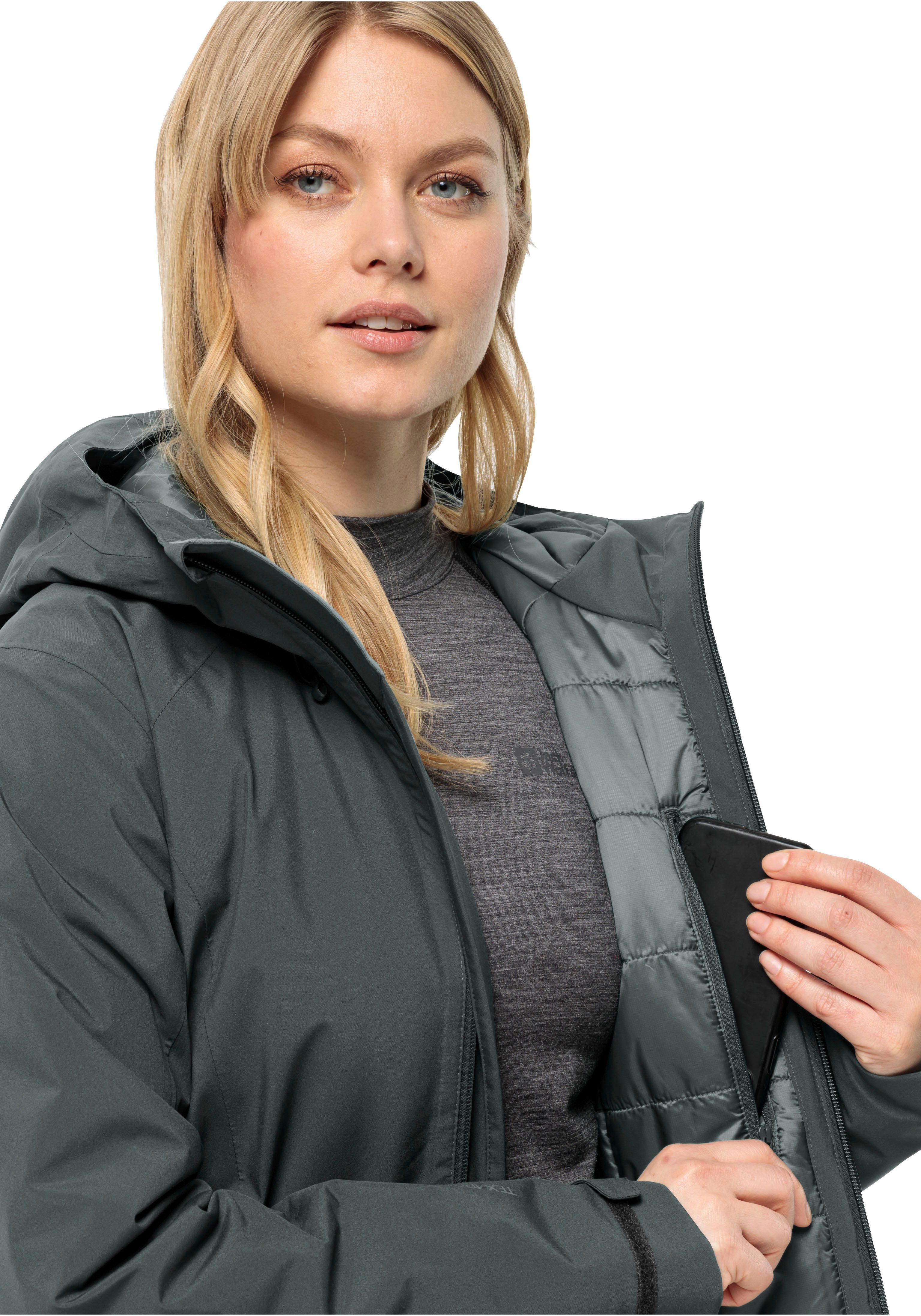 Jack Wolfskin Functionele jas HEIDELSTEIN in het JKT W Verwarmend, winddicht, overgangsjas