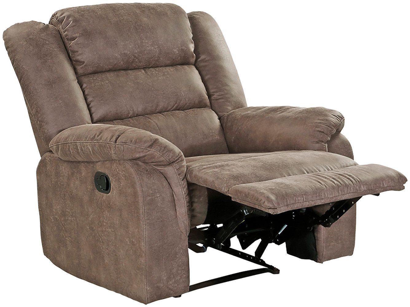 Jockenhöfer Gruppe Fauteuil Cleveland met ligfunctie door halfautomatische relaxfunctie, vering