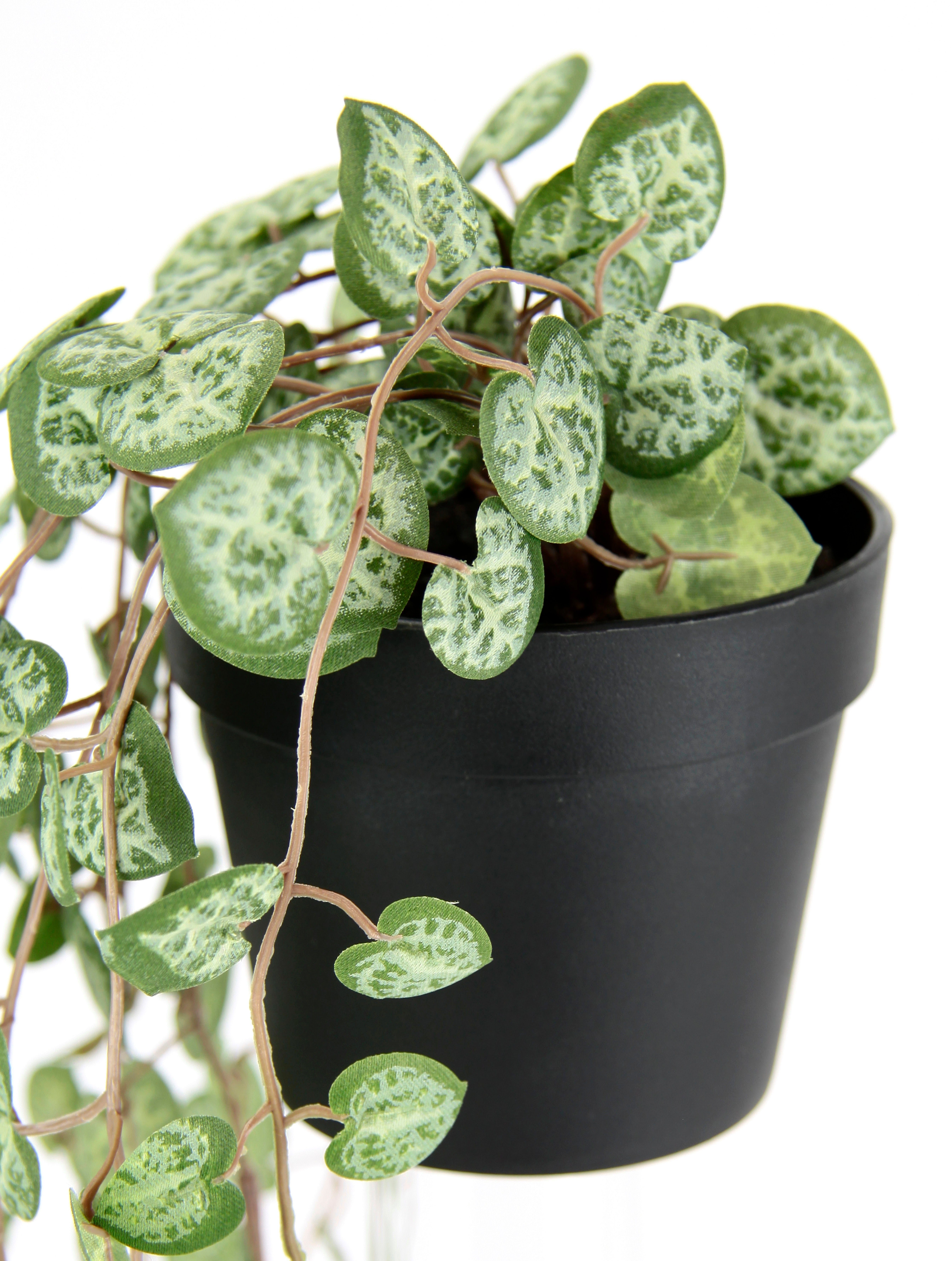 I.GE.A. Kunstplant kroonluchter bloem hangende planten kunstmatig Hangende struik, rank, guirlande, bloemenampel, decoratie, groene plant, kunstbloemen (1 stuk)