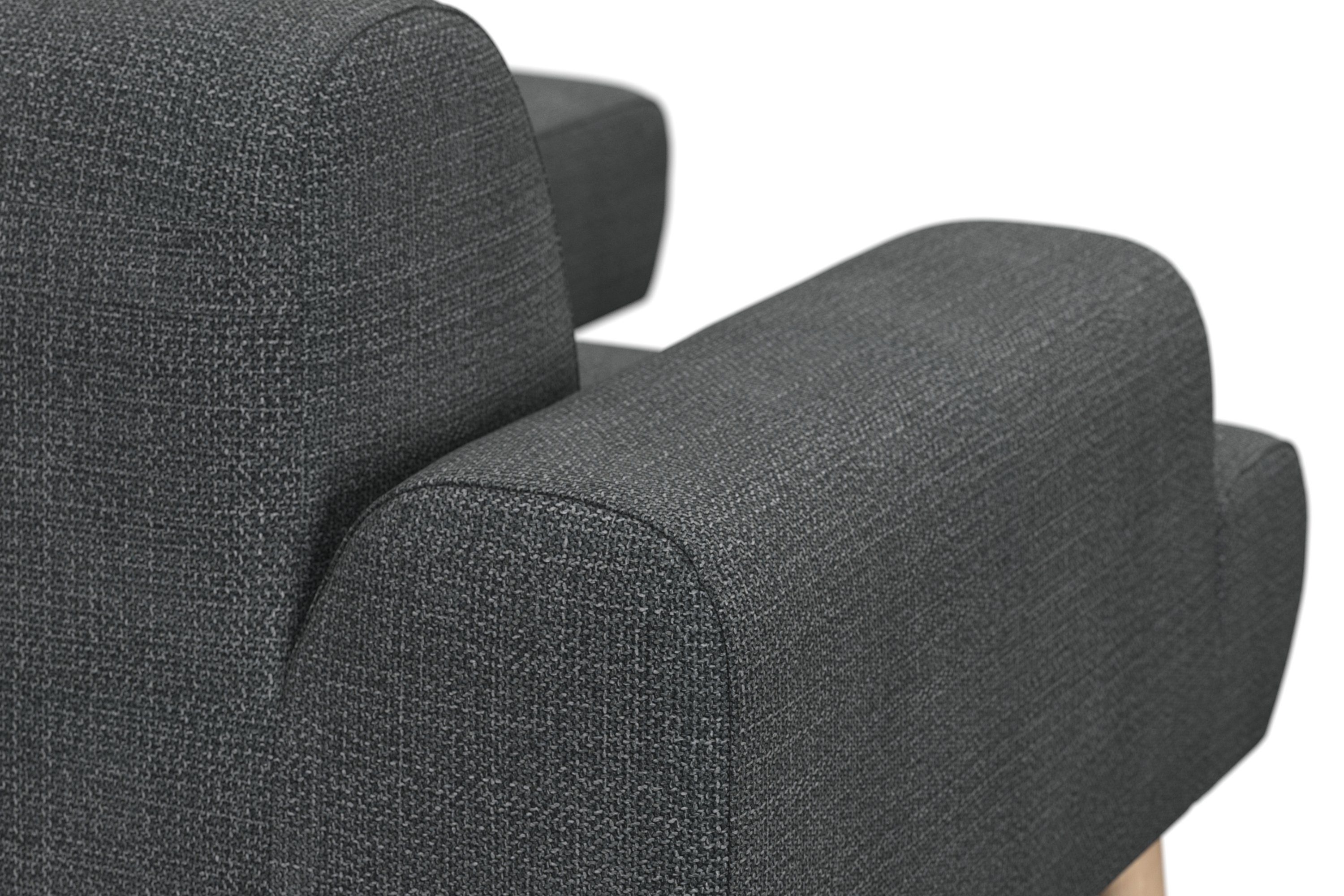 andas Hoekbank Swift L-vorm Binnenveringsinterieur, bxdxh: 192x83x176 cm