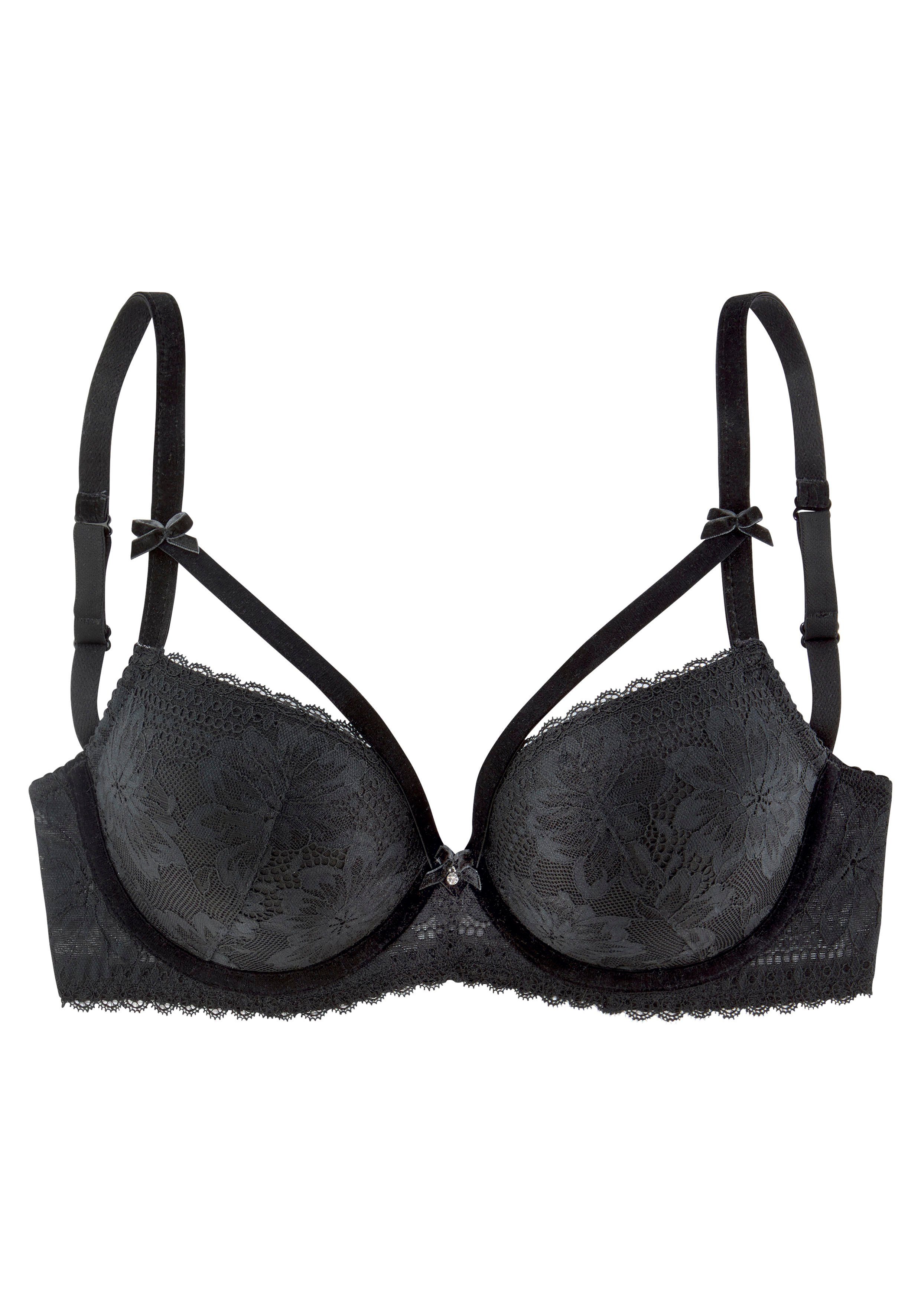 petite fleur gold Bh met steuncups Seduction in sexy bandjes-look, sexy dessous