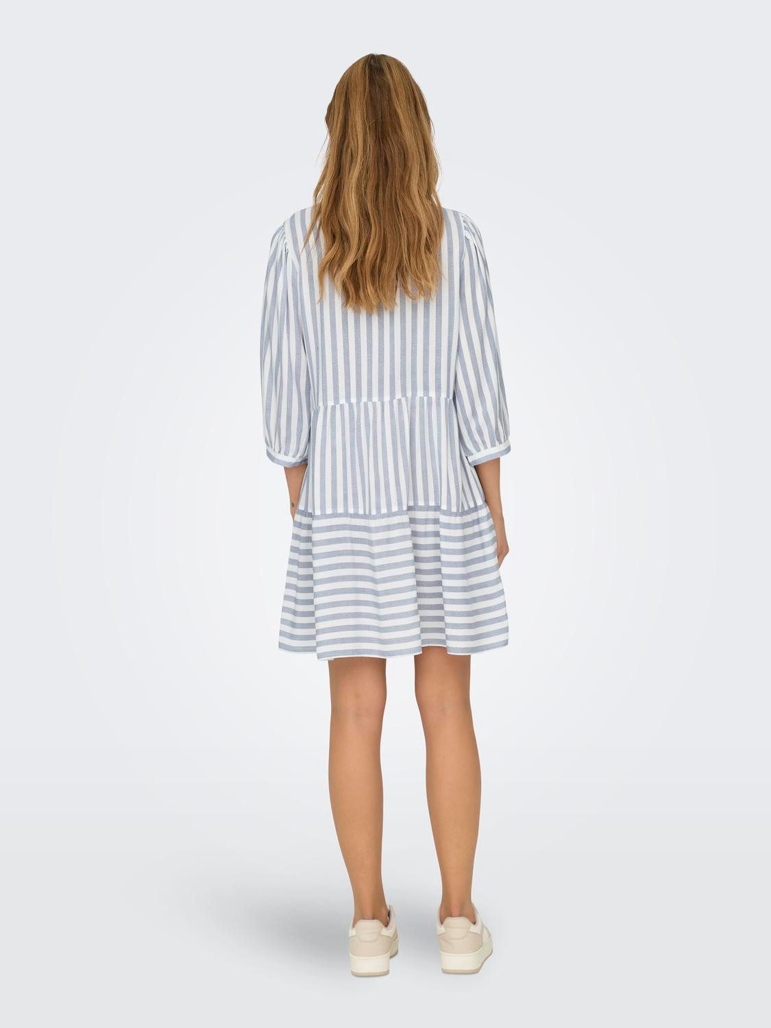 Only Tuniekjurk ONLKAYA 3 4 PUFF SHORT DRESS WVN NOOS