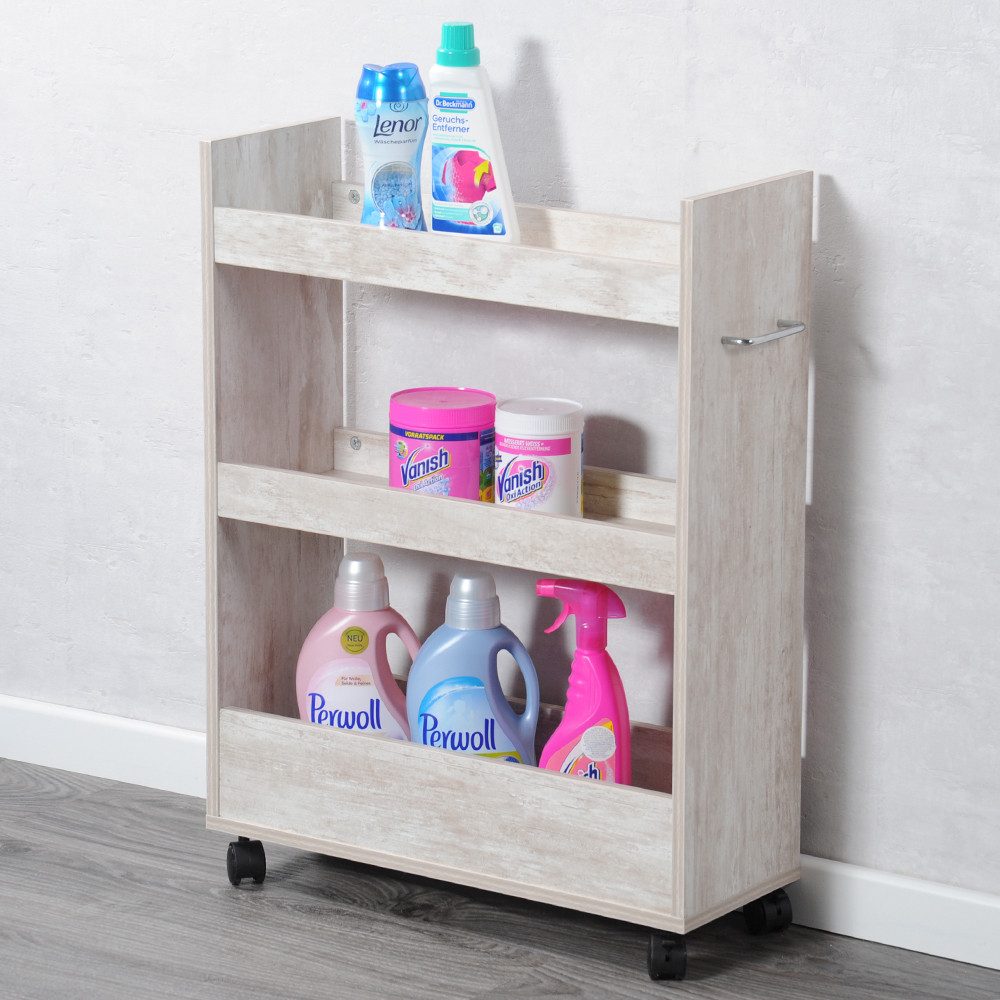 KESPER for kitchen & home Keukentrolley Nisrek, wit gekalkt, FSC