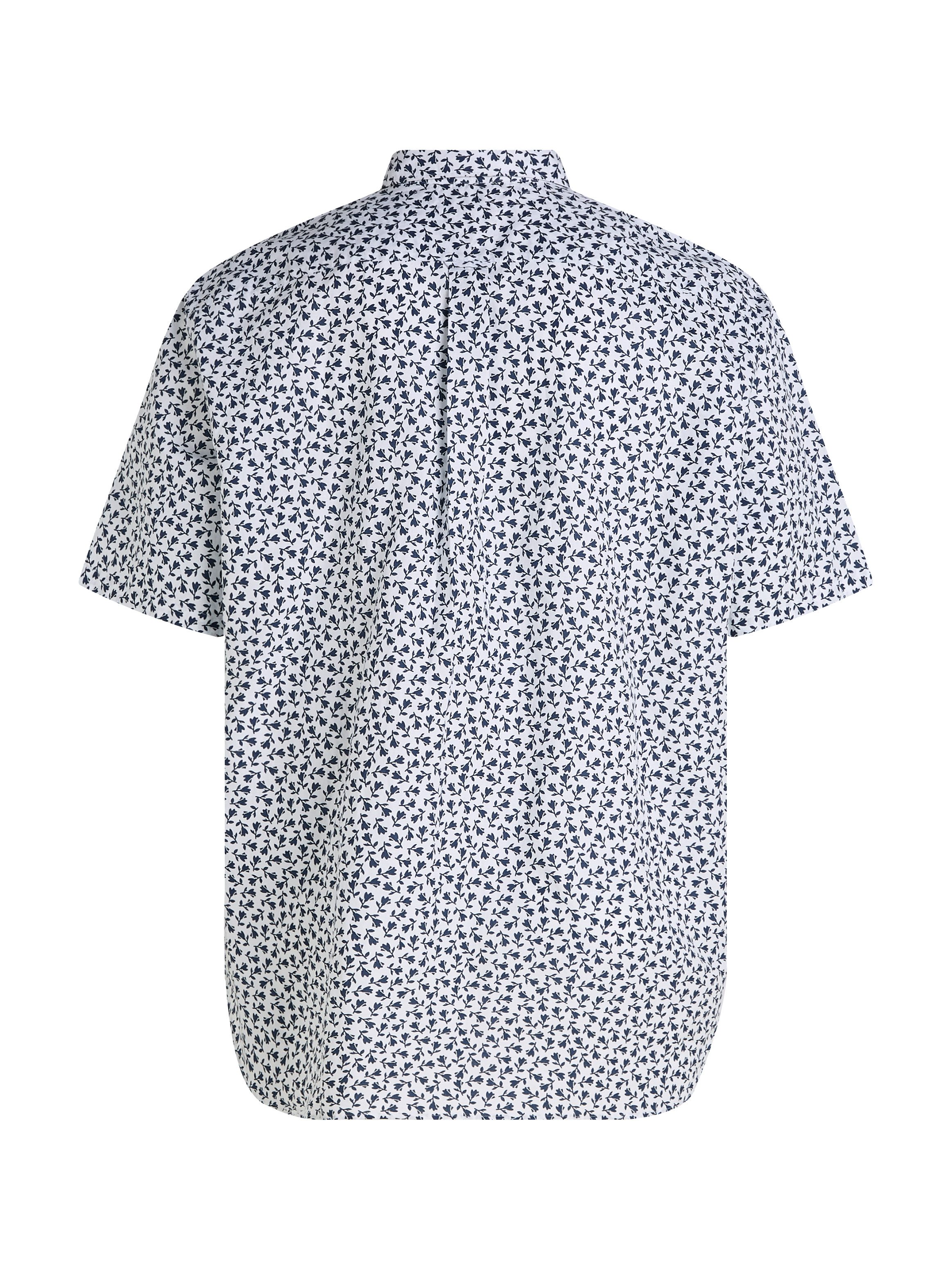 Tommy Hilfiger Overhemd met korte mouwen BT-LINEN BLEND MPRINT