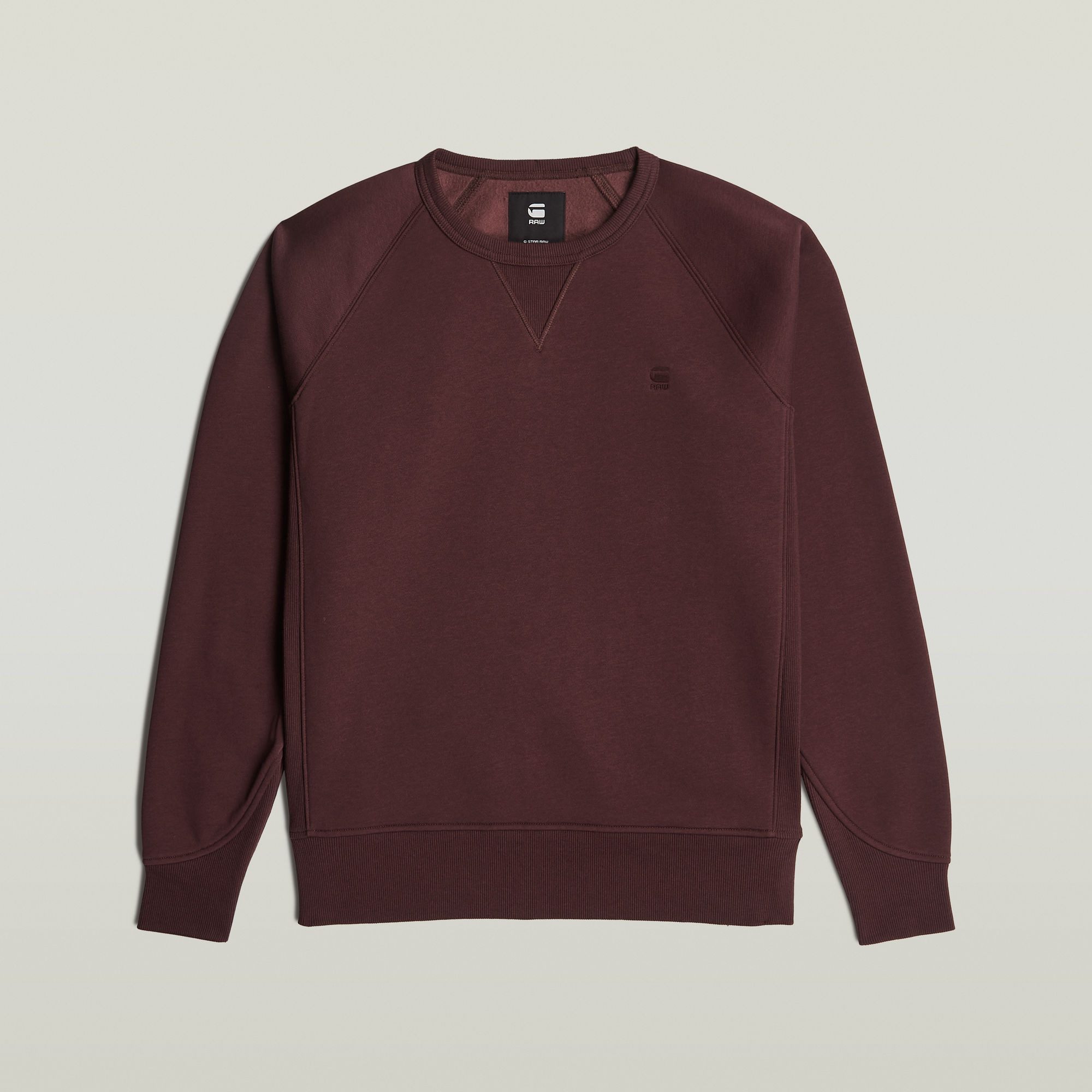 G-Star RAW Sweatshirt Premium core 2.0 met inzetstuk bij de halslijn
