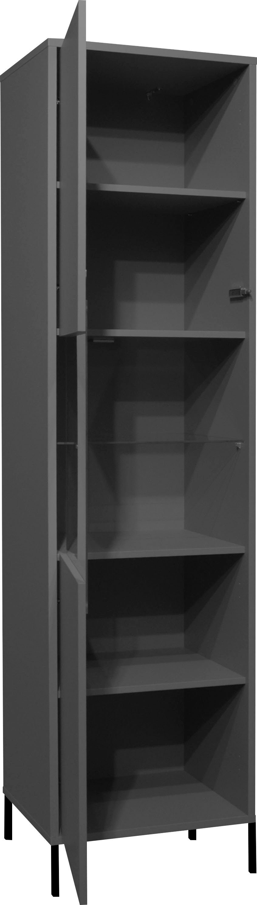 Mäusbacher Staande vitrinekast Bonnie TOPSELLER! Vitrine met verwisselbare deurafsluiting