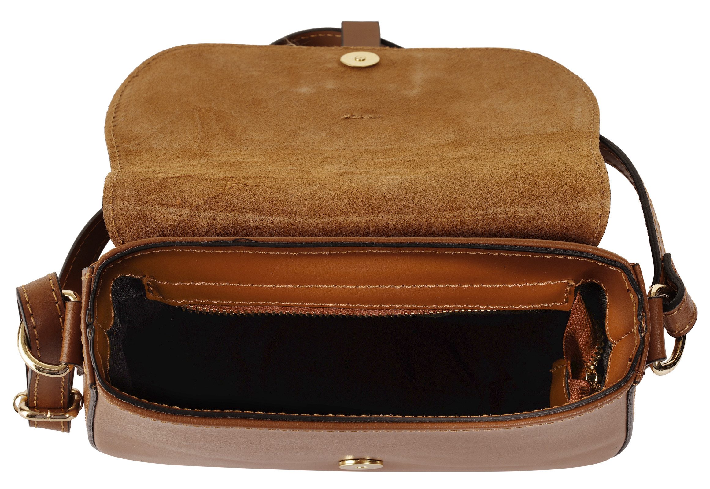 Cluty Schoudertas echt leer, made in italy
