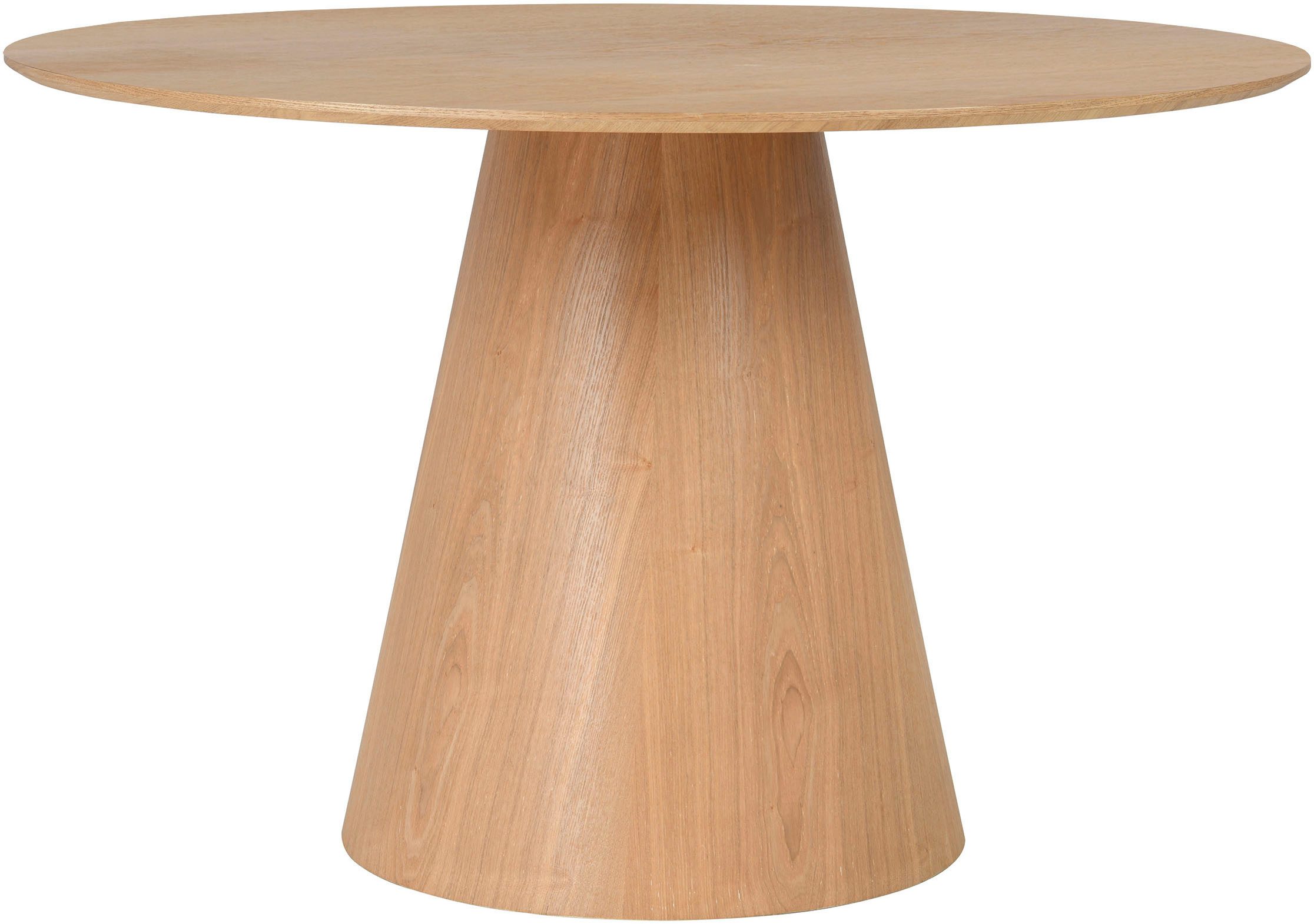 byLIVING Eettafel Rond met echt houtfineer eiken natuur, rond, diameter 120 cm