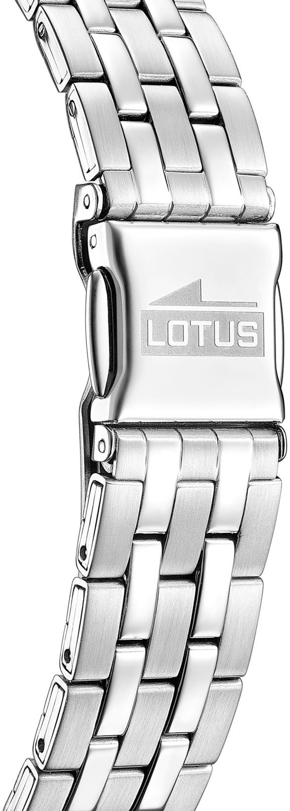 Lotus Kwartshorloge Square Horloge, dameshorloge, stalen band, analoog